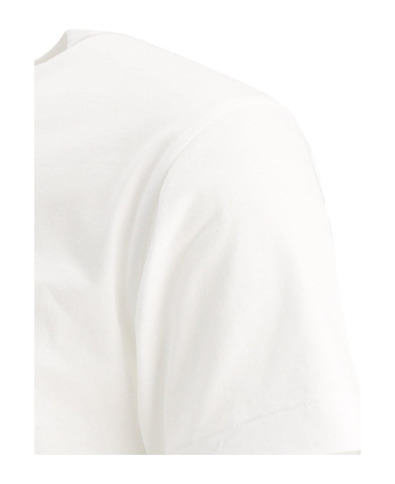 Comme des Garçons Play Heart Logo Patch Crewneck T-shirt - White シャツ