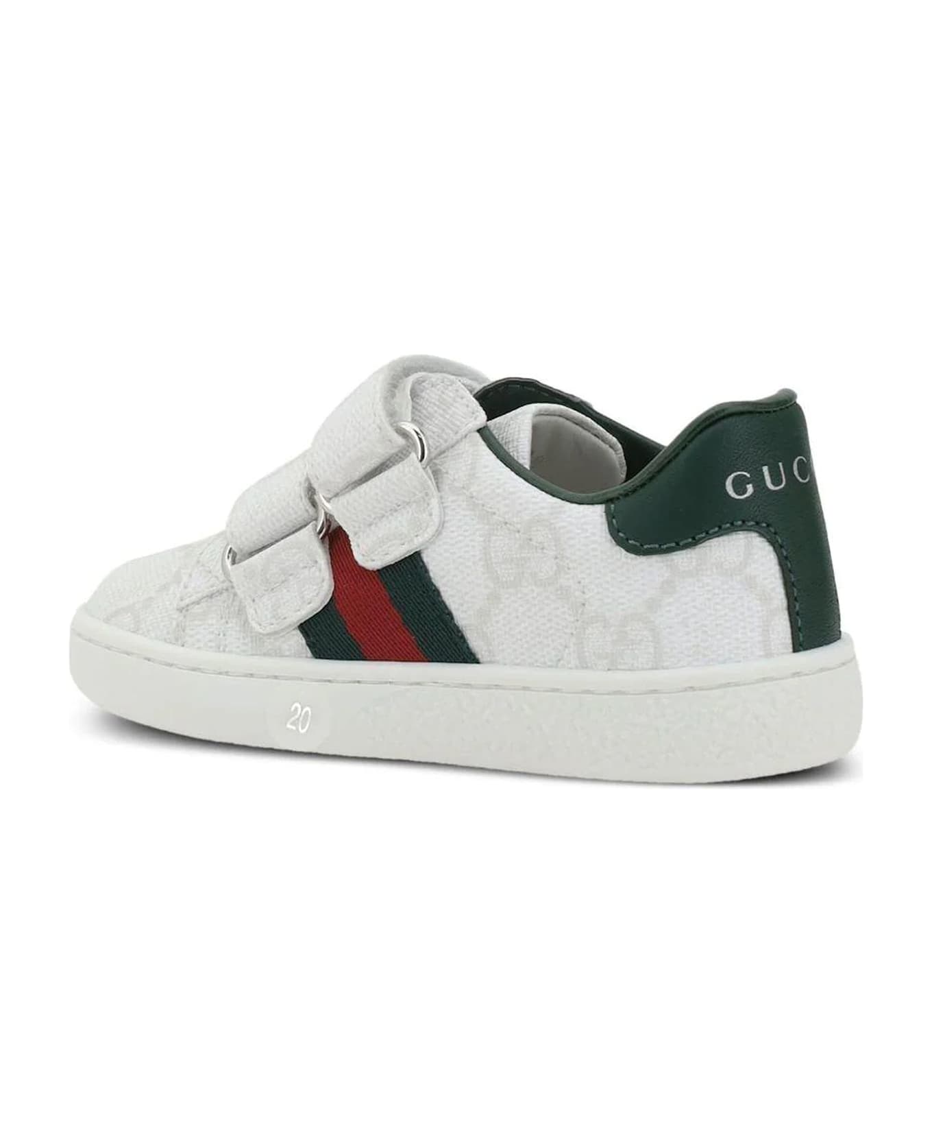 Gucci Kids Sneakers White - White