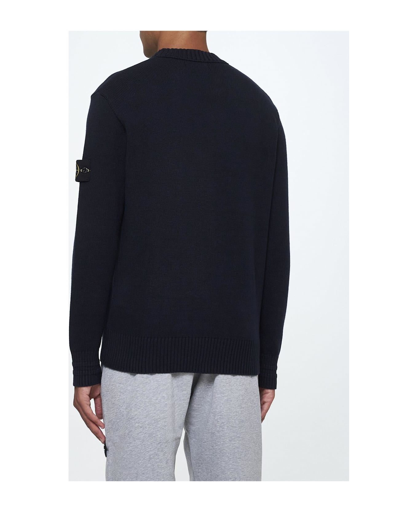 Stone Island Cotton-blend Sweater - Blue