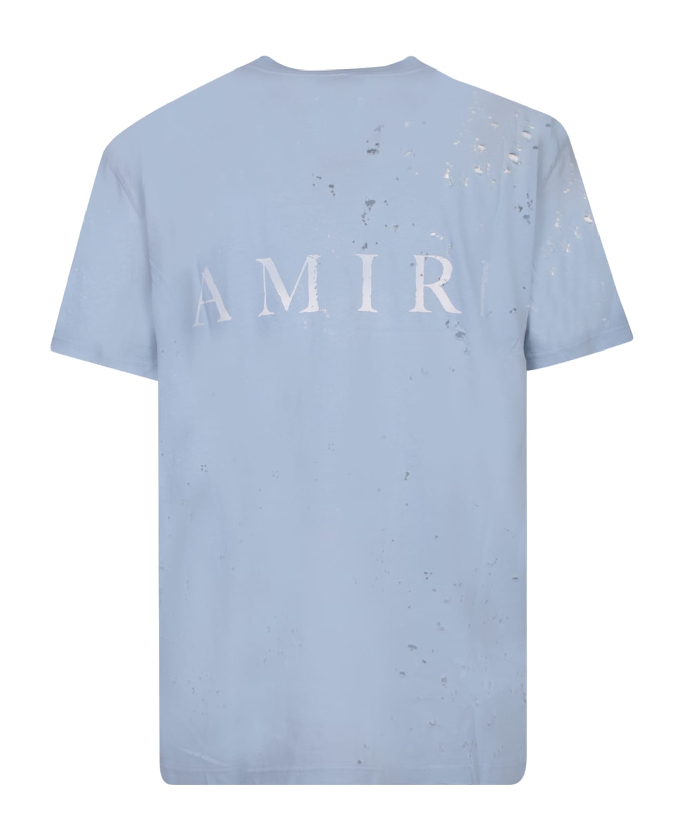 AMIRI Straggered Logo Black/multicolor T-shirt - Blue