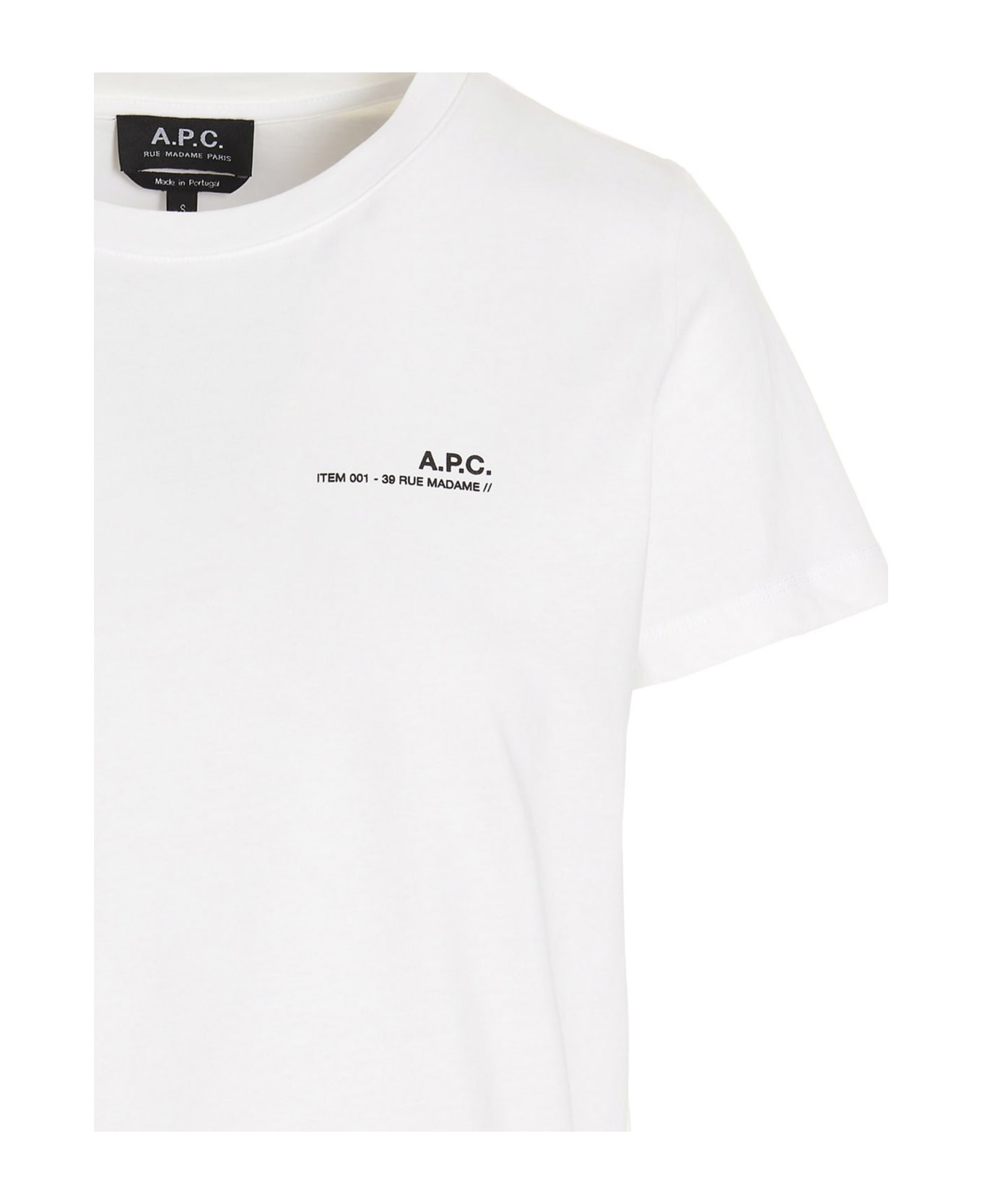 A.P.C. Logo Print T-shirt - White