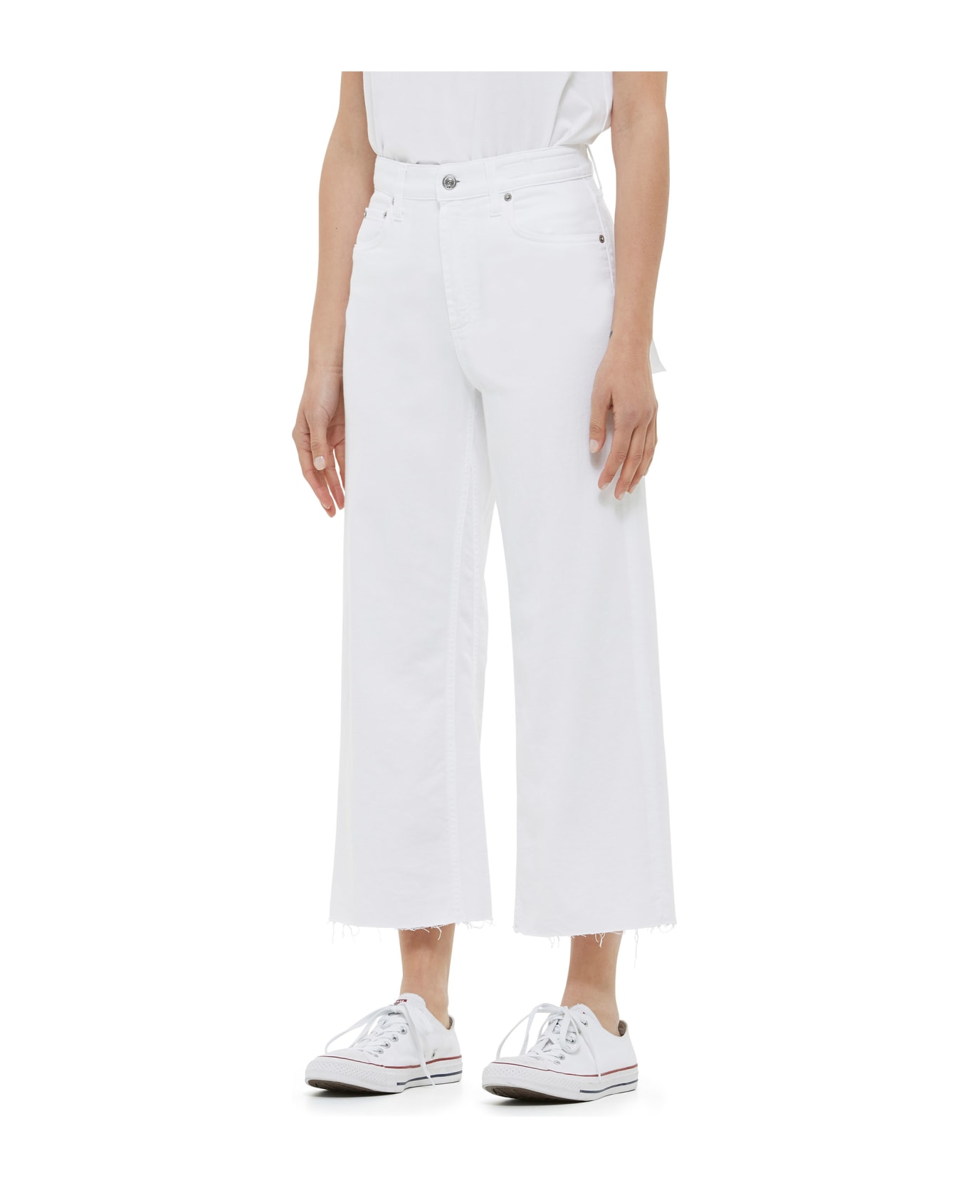 Department Five SPEAR Wide-leg cropped trousers - BIANCO OTTICO