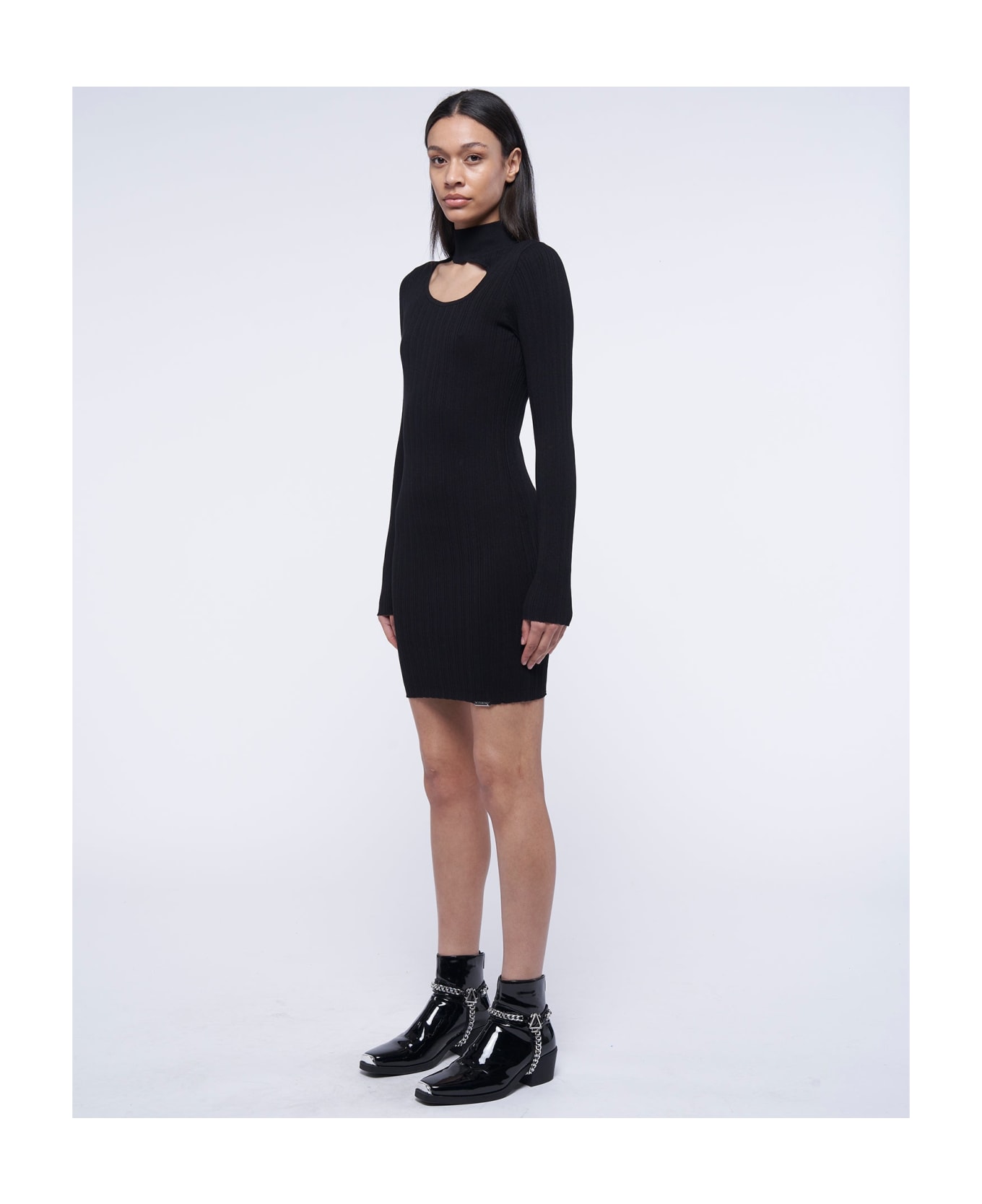 John Richmond Cut Out Dress - Nero