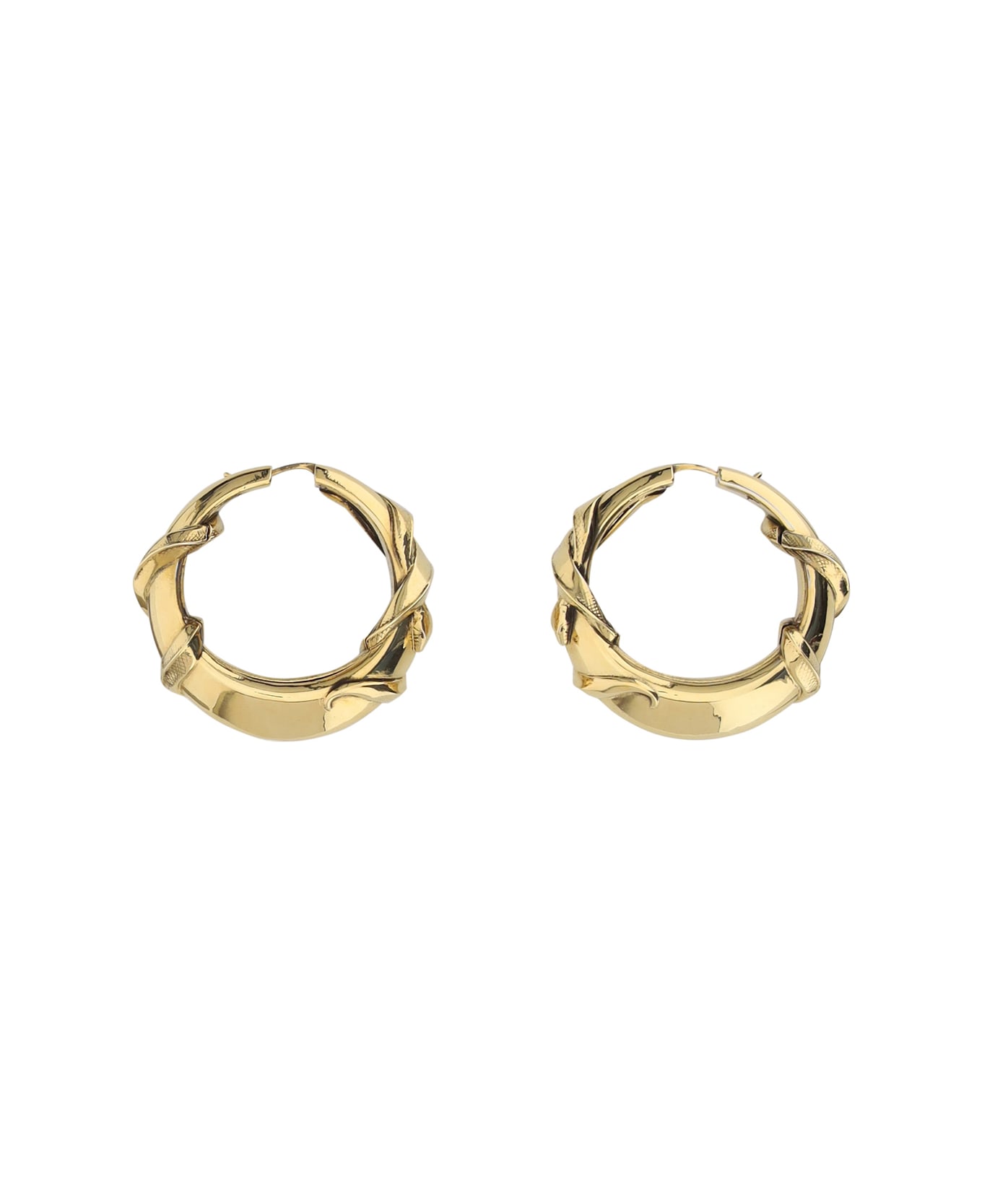 Alexander McQueen Snake Earrings - Light Ant.gold