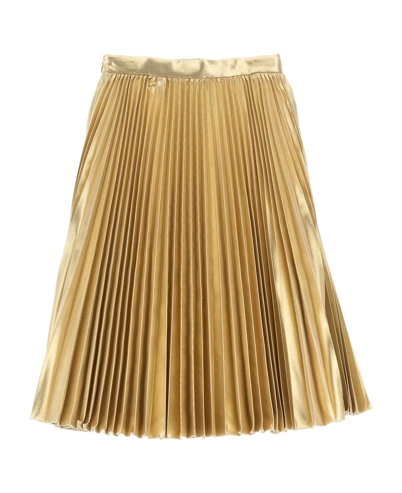 Versace 'medusa '95' Laminated Skirt - Gold