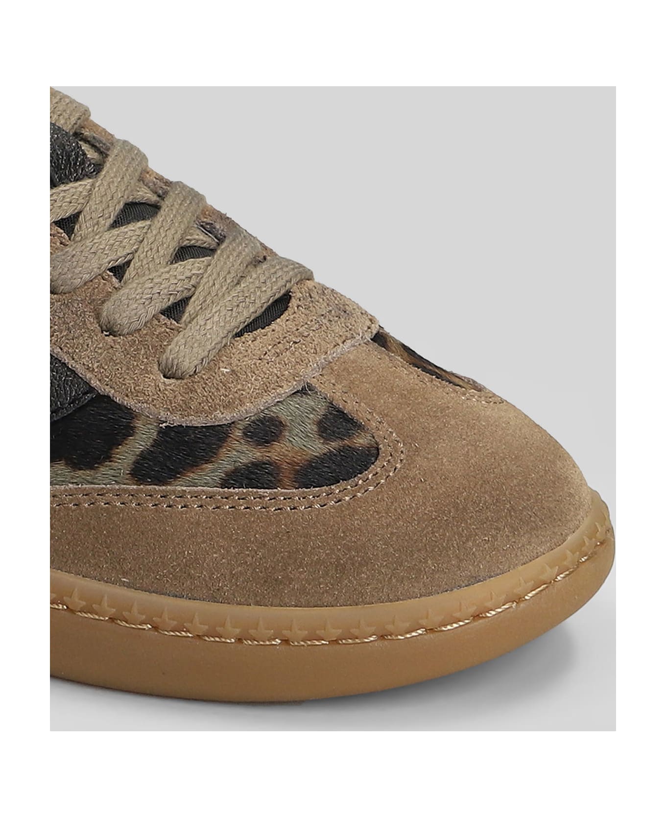 Ash Sunset Sneakers In Beige Suede And Leather - beige
