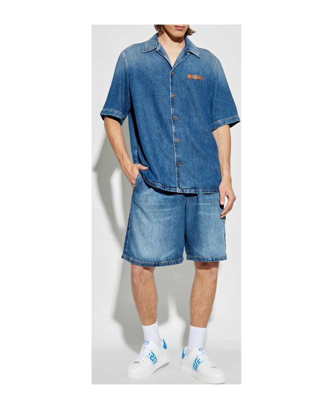 Versace Denim Shorts - Medium Blue