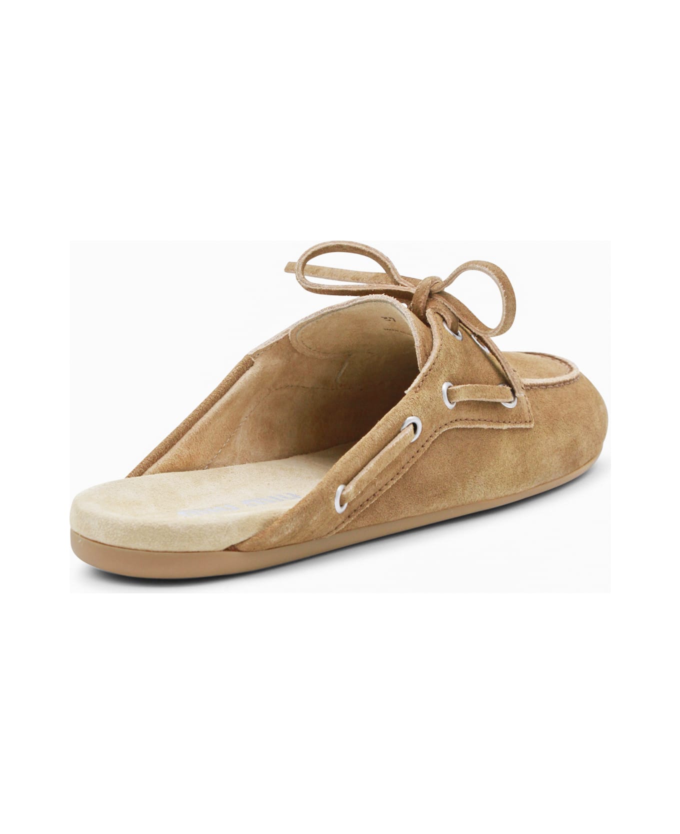 Miu Miu Cannella Leather Loafers - CANNELLA