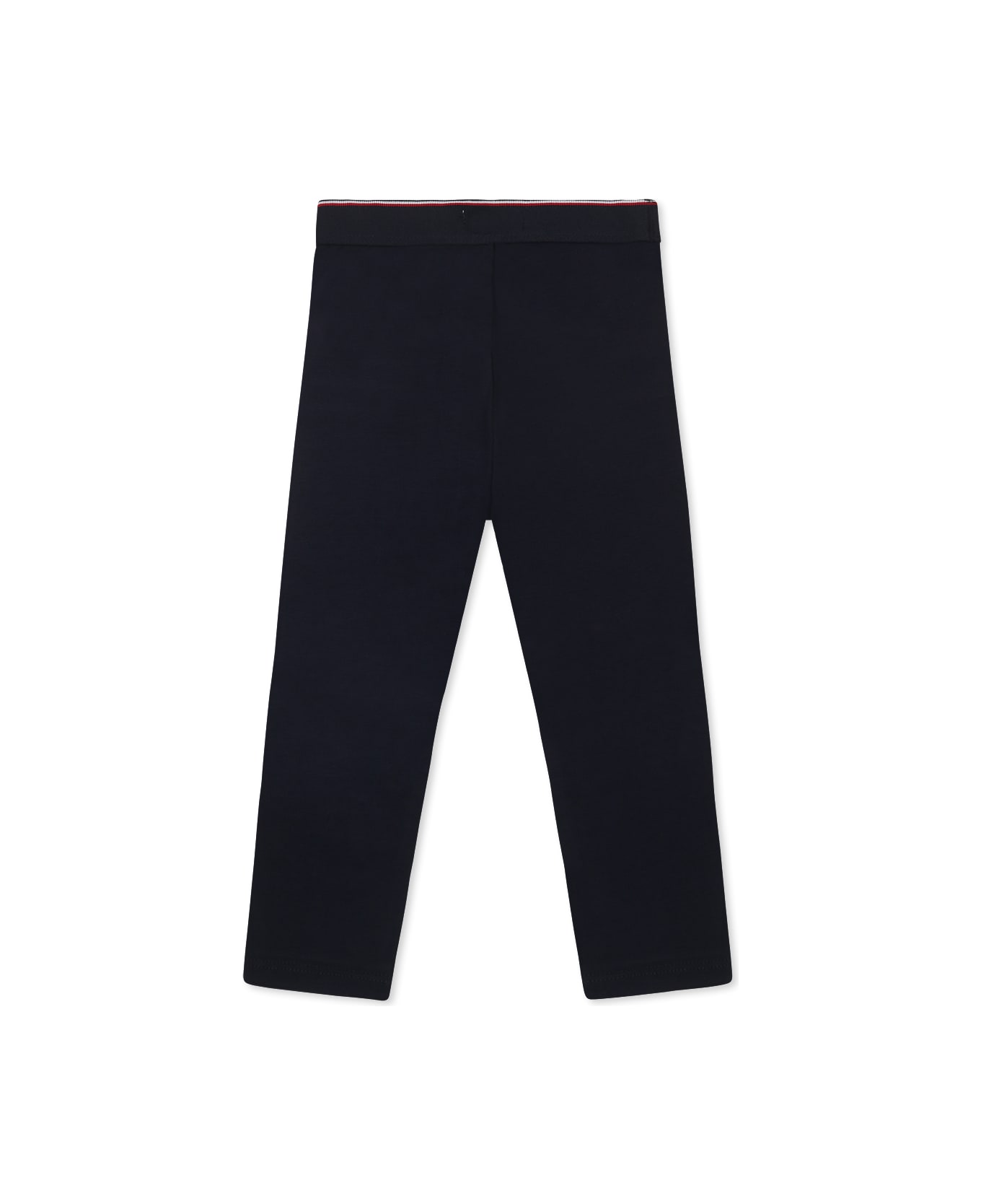 Tommy Hilfiger Blue Leggings For Baby Girl With Flag - Blue