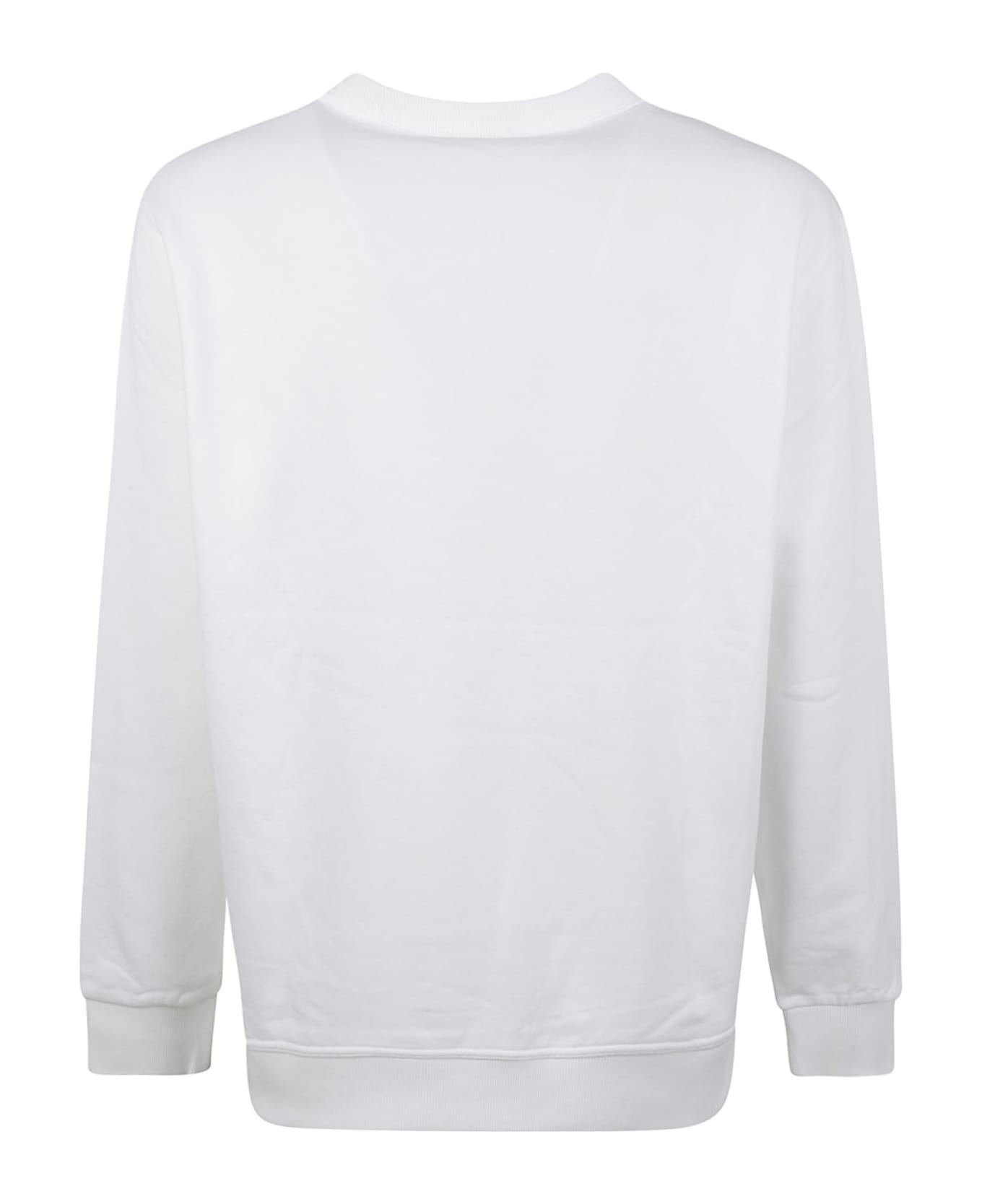 Burberry Logo Embroidered Rib Sweatshirt - White フリース