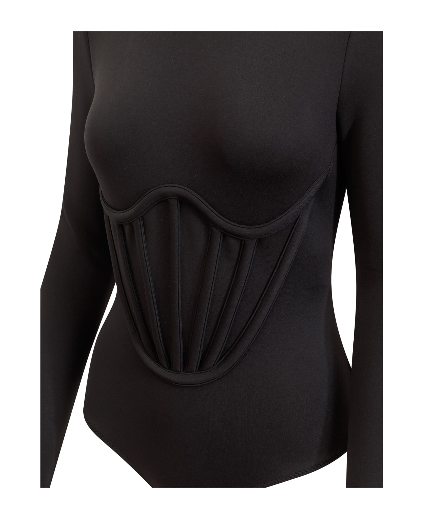Versace Bodysuit With Zip - NERO ボディスーツ
