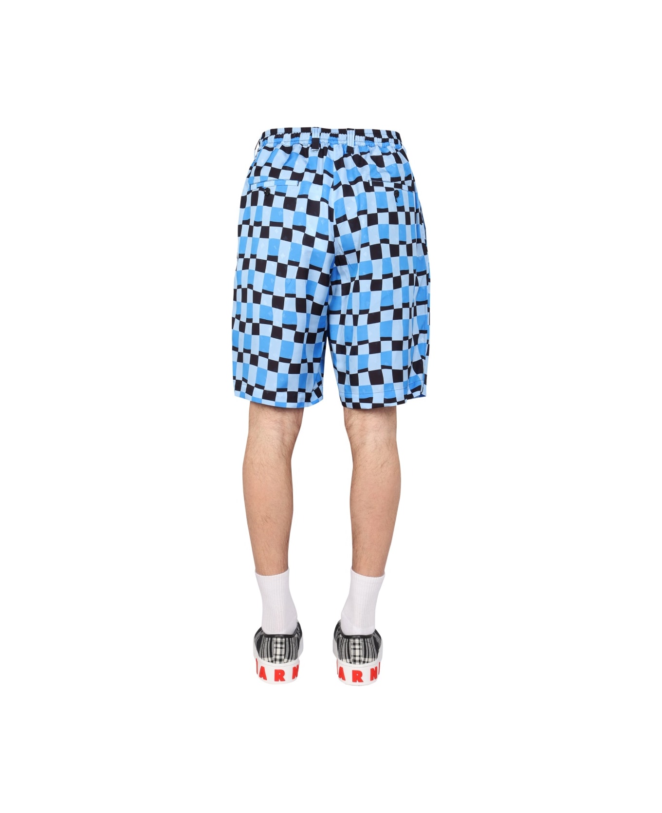 Marni Check Print Bermuda Shorts - MULTICOLOUR ショートパンツ