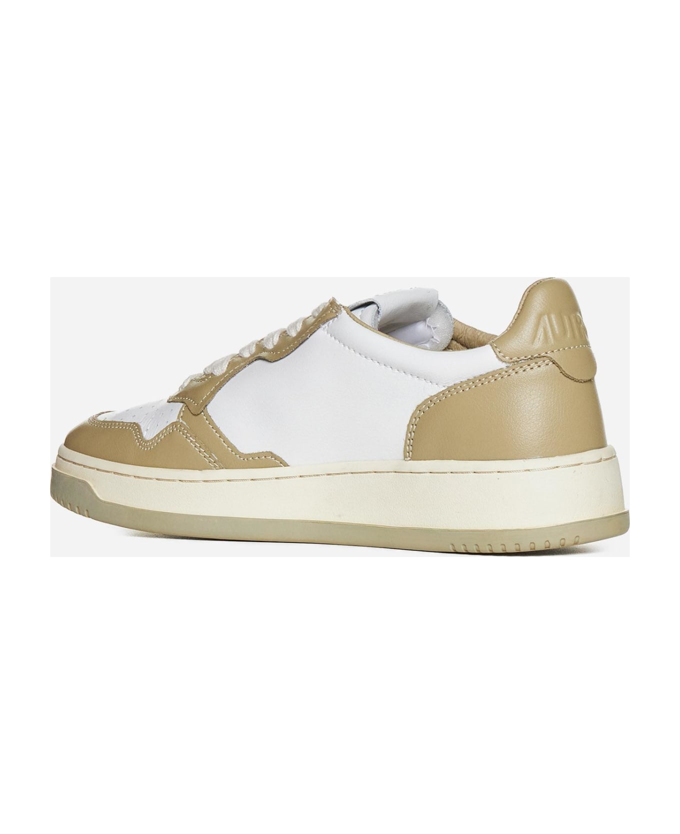 Autry Medalist Leather Low-top Sneakers - Wht mud スニーカー
