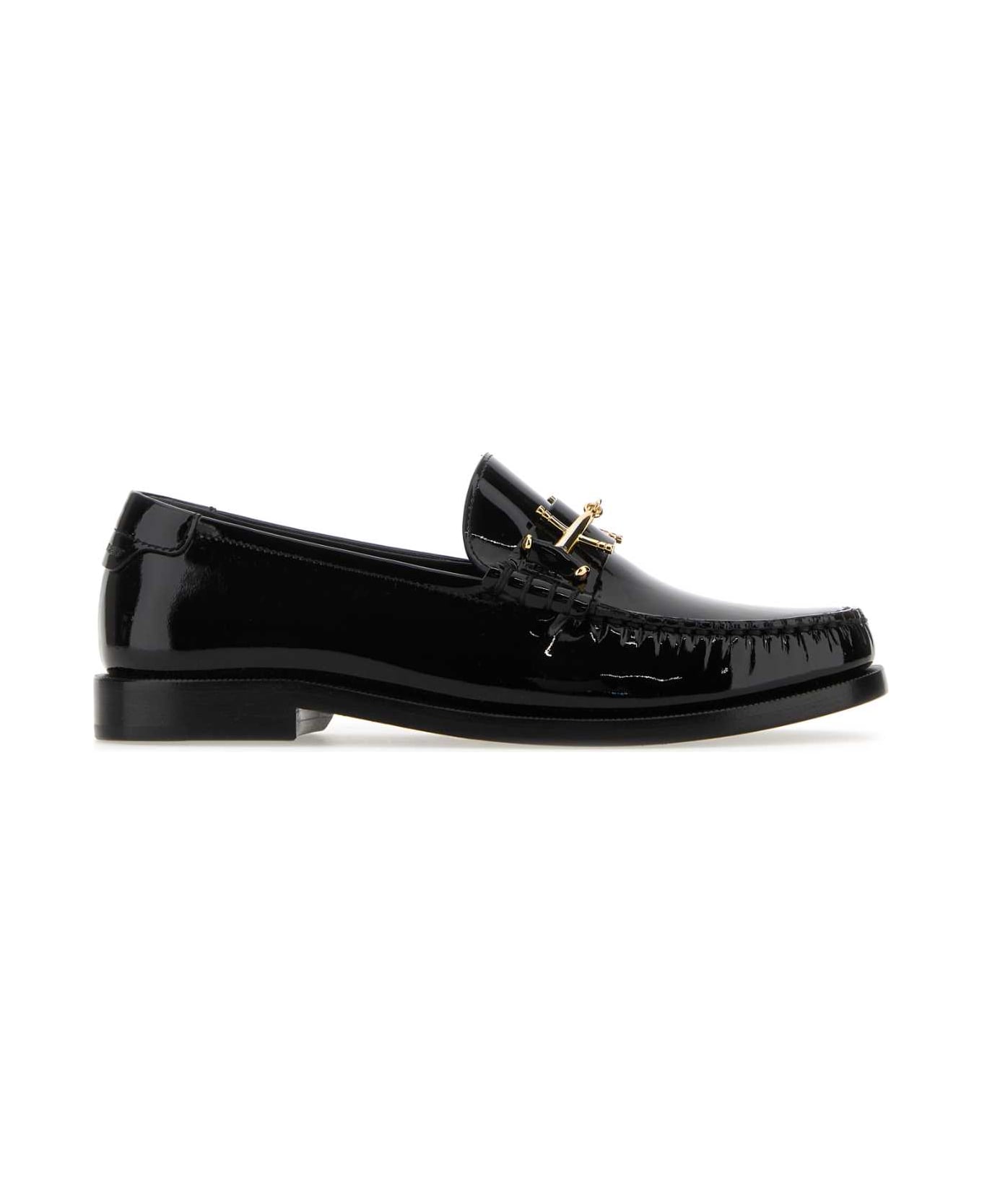 Saint Laurent Black Leather Le Loafers Loafers - NERO