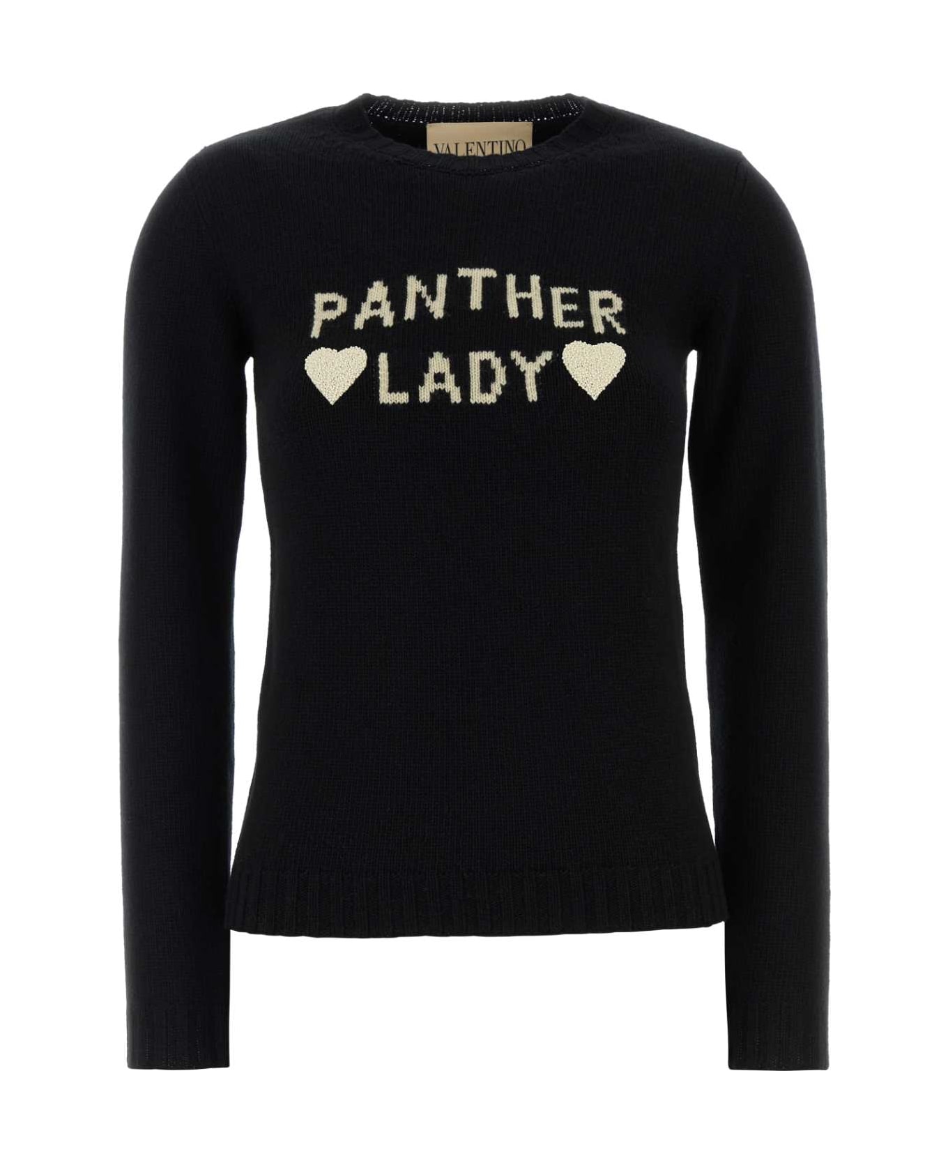 Valentino Garavani Black Wool Sweater - NEROBETULLA