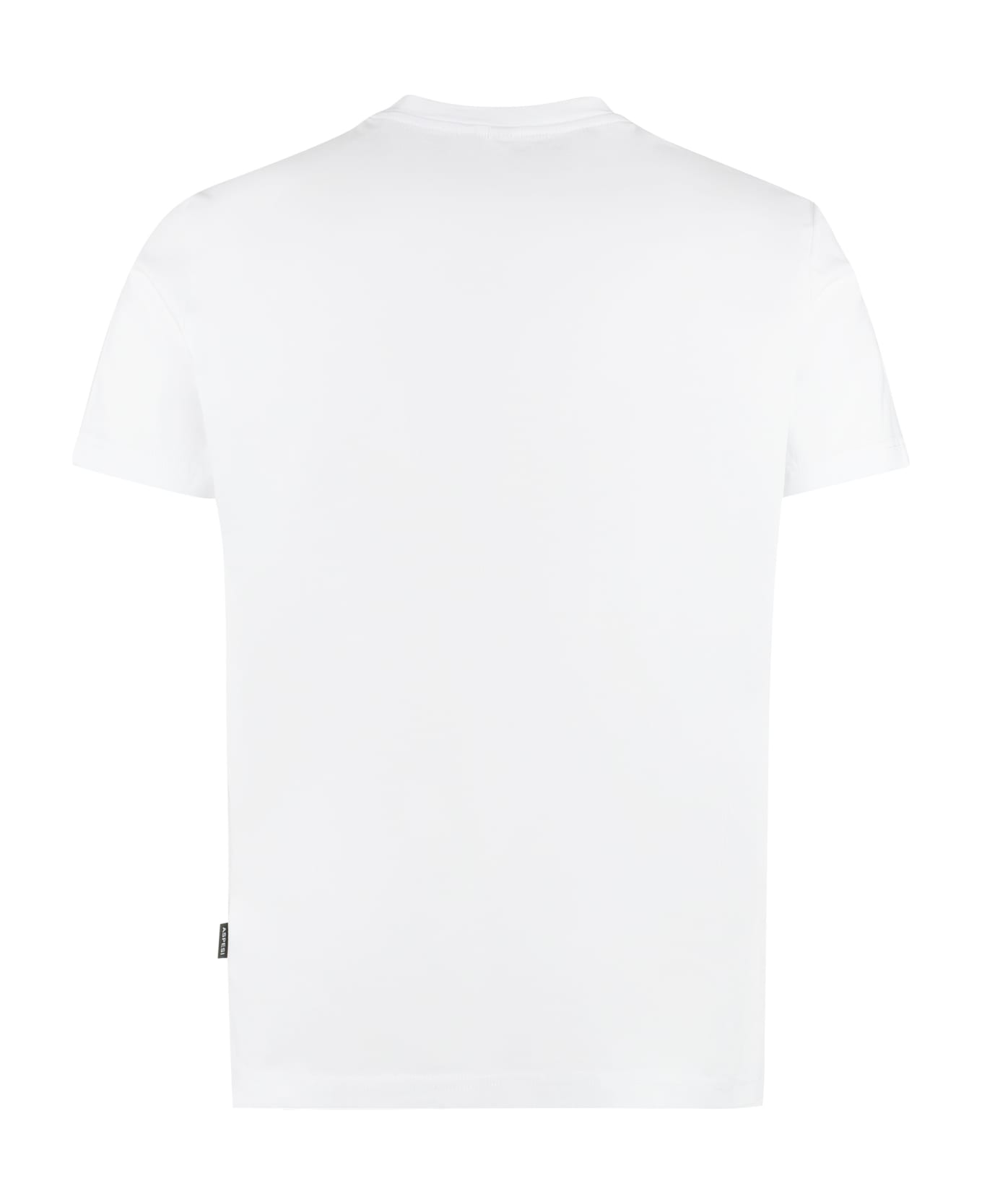 Aspesi Cotton Crew-neck T-shirt - White シャツ