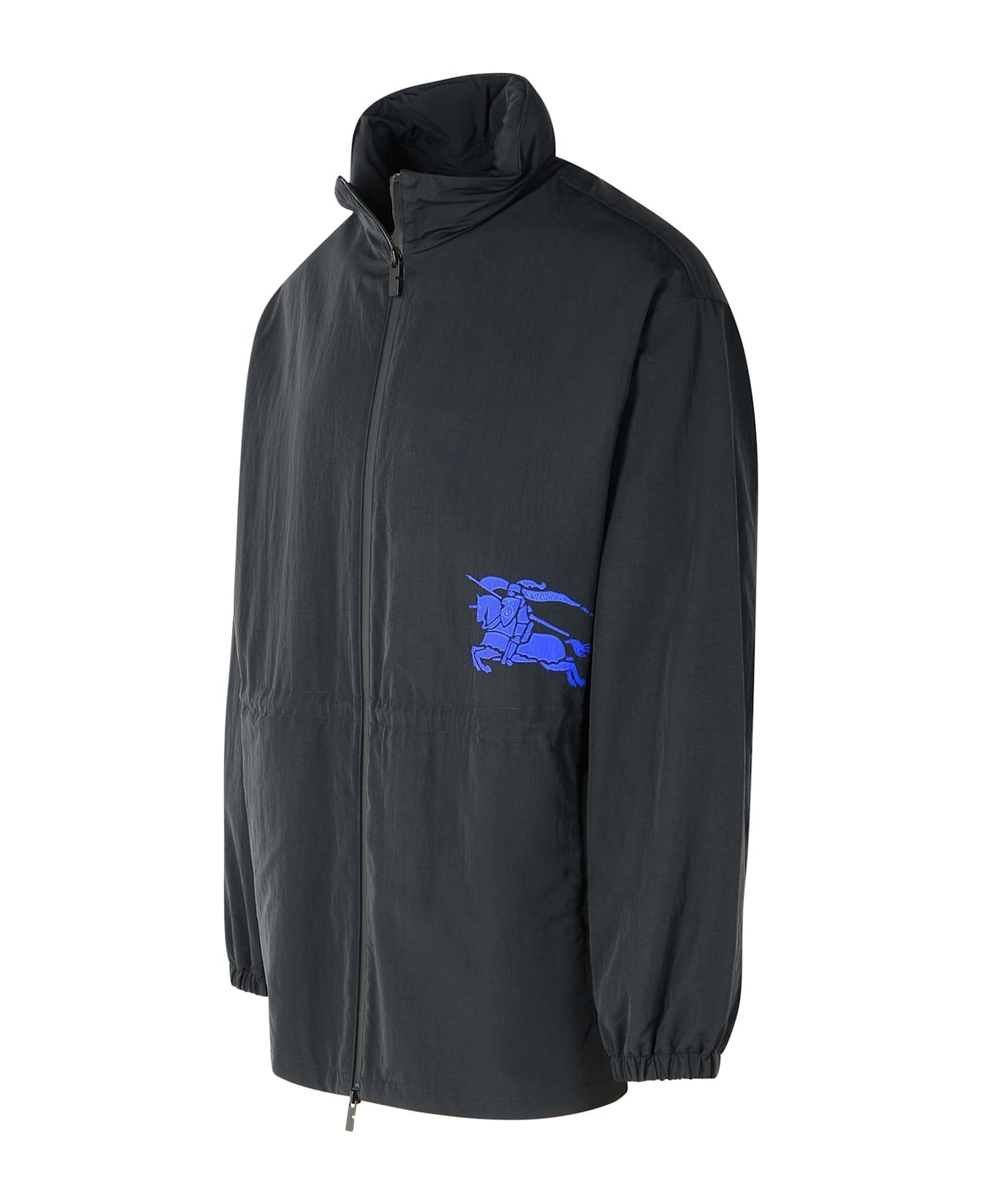 Burberry Black Polyamide Raincoat - Black