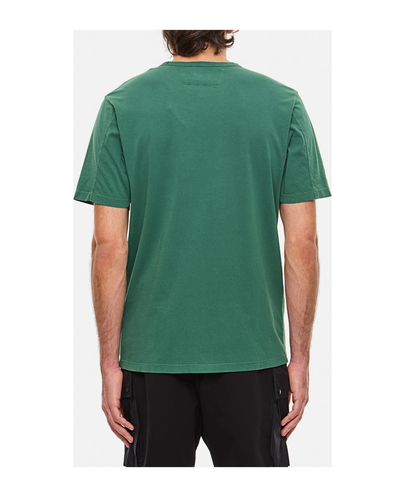 C.P. Company Jersey Resist Dyed Logo T-shirt - Verde