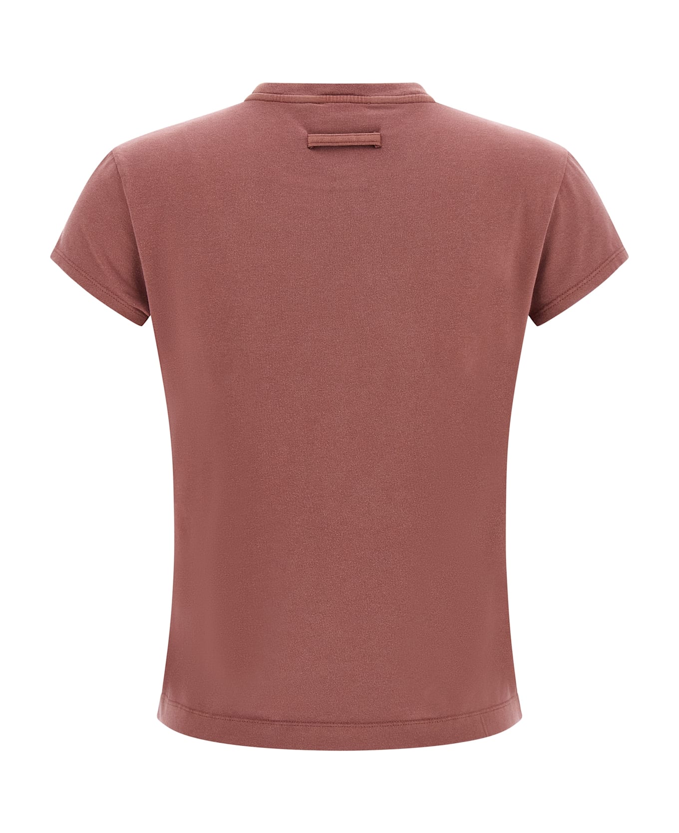 Jean Paul Gaultier 'the Needles Embroidered' T-shirt - Bordeaux