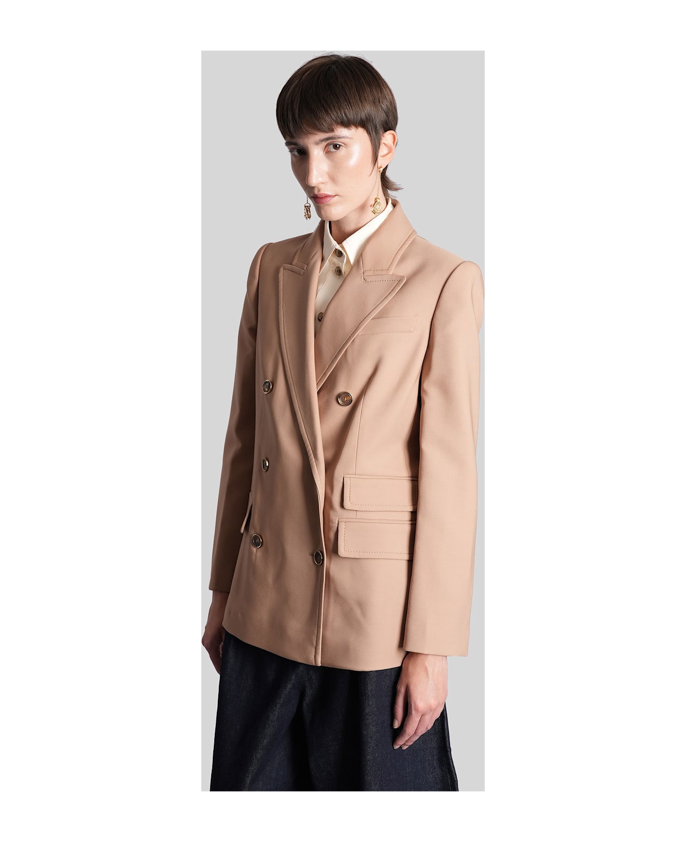 Zimmermann Blazer In Camel Wool - Camel