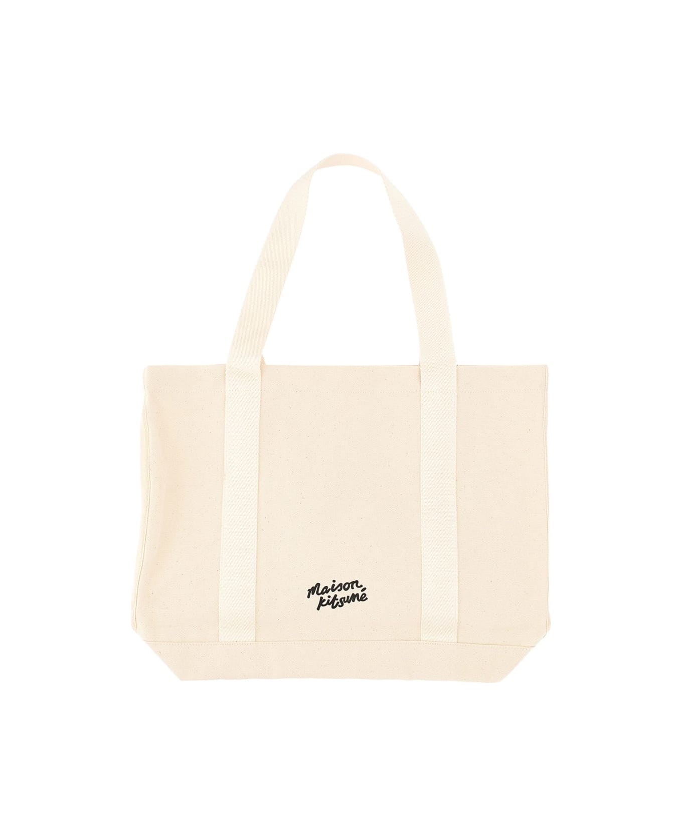Maison Kitsuné Fox Head Print Bag - POWDER