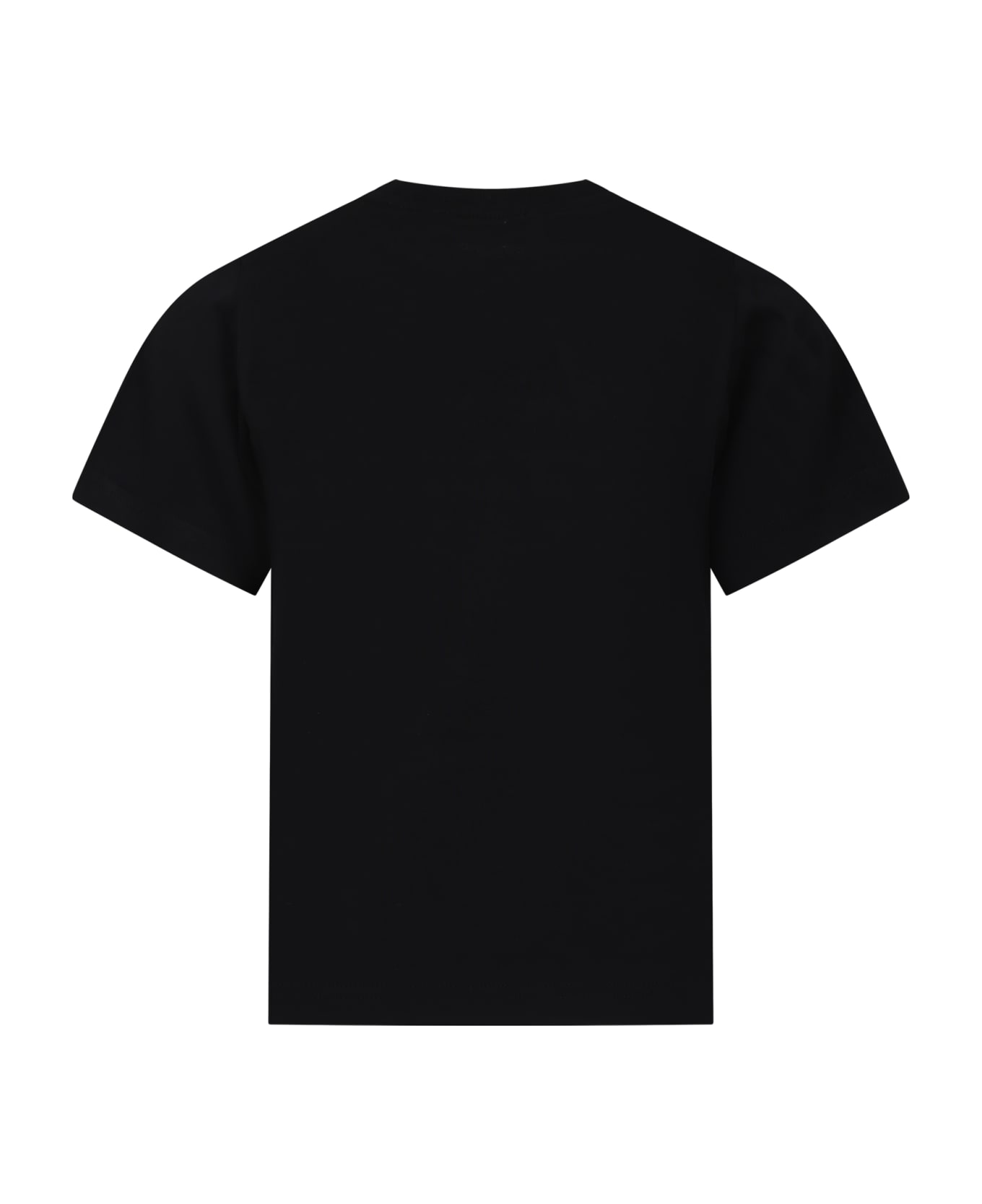 Dsquared2 Black T-shirt For Boy With Logo - Black Tシャツ＆ポロシャツ