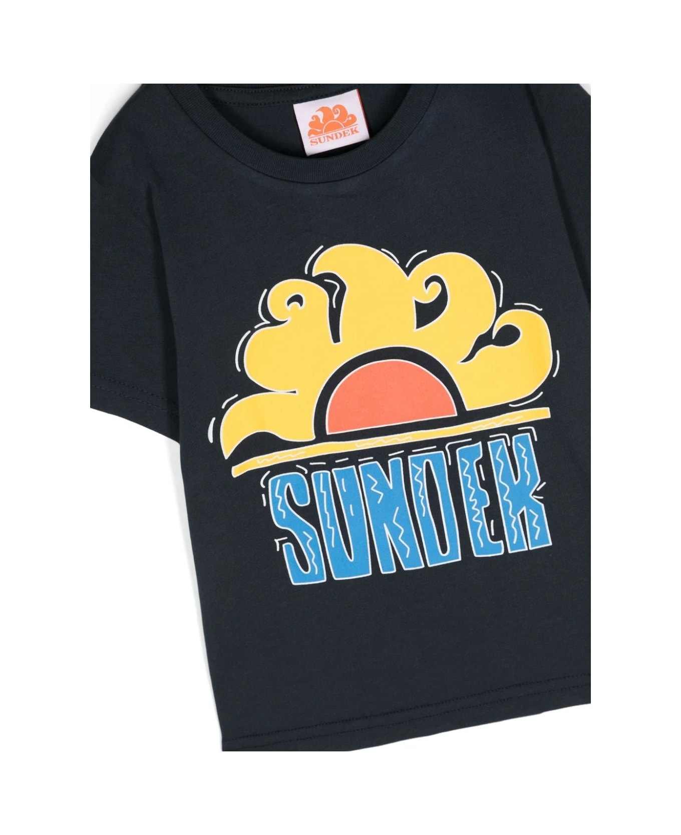 Sundek T-shirt Con Stampa - Blue