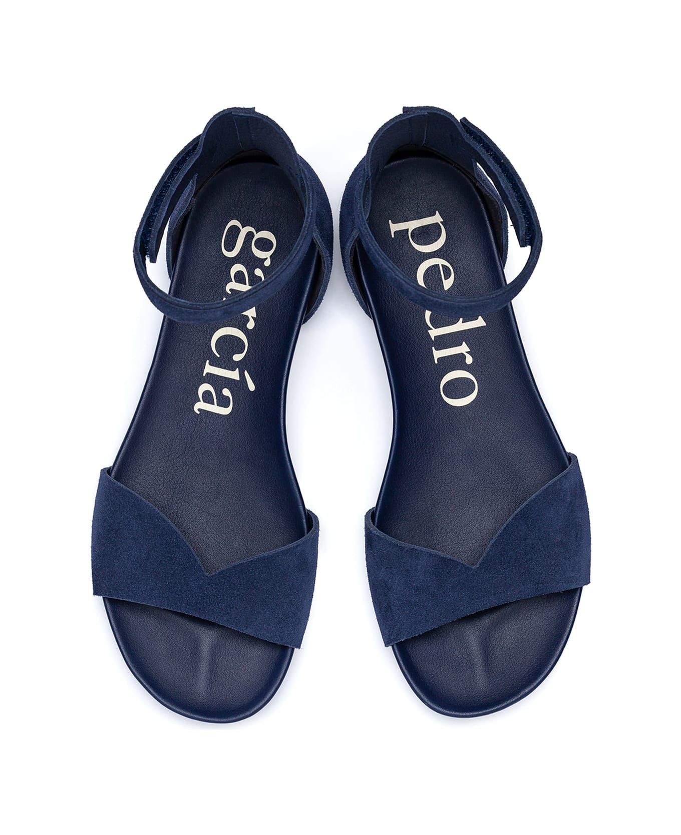 Pedro Garcia Jela Blue Suede Sandal With Strap - MARINA サンダル
