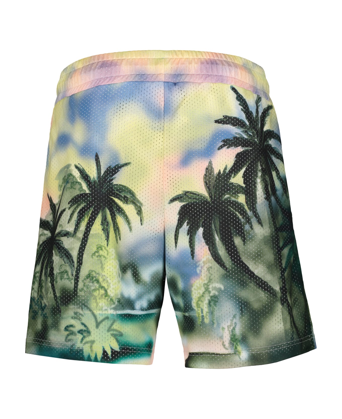 Palm Angels Printed Techno Fabric Bermuda-shorts - Multicolor