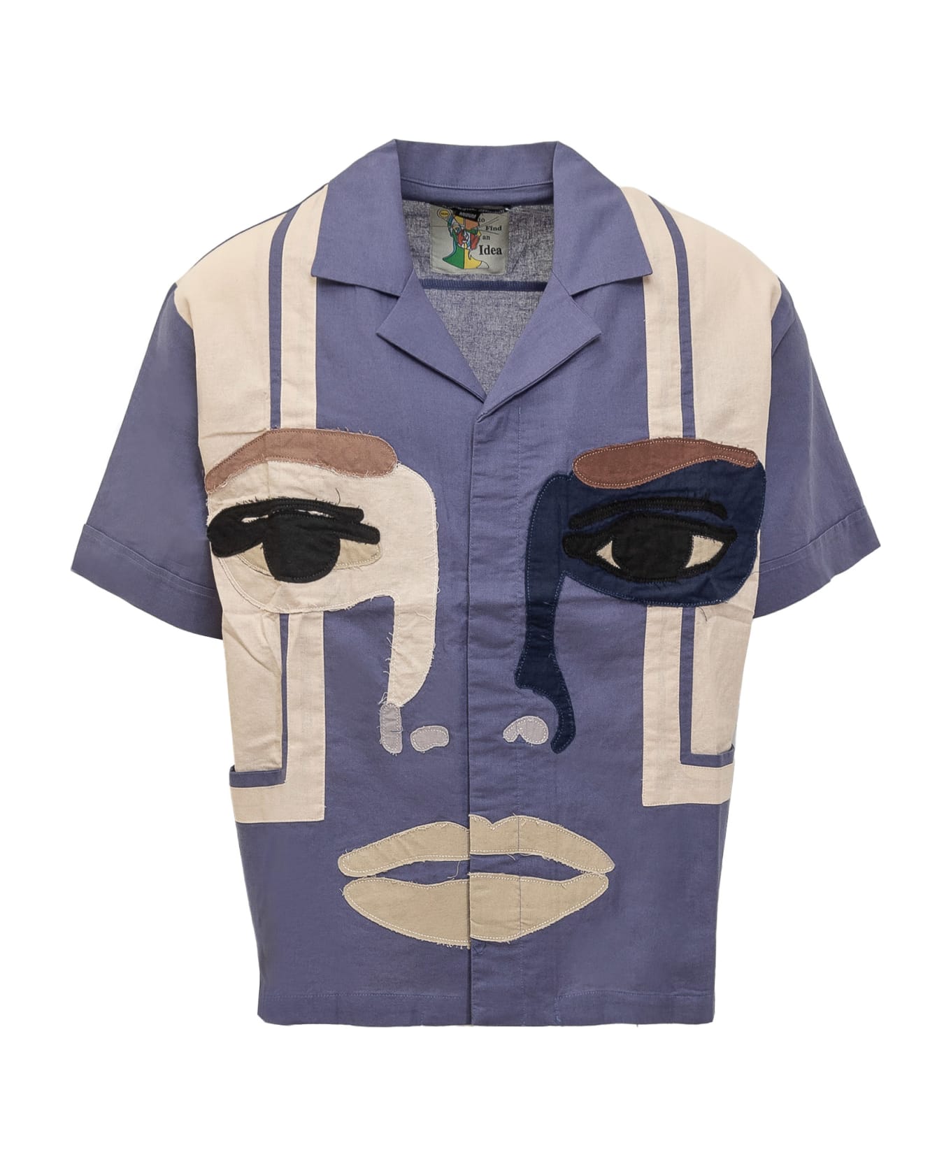 Kidsuper Face Shirt - BLUE シャツ