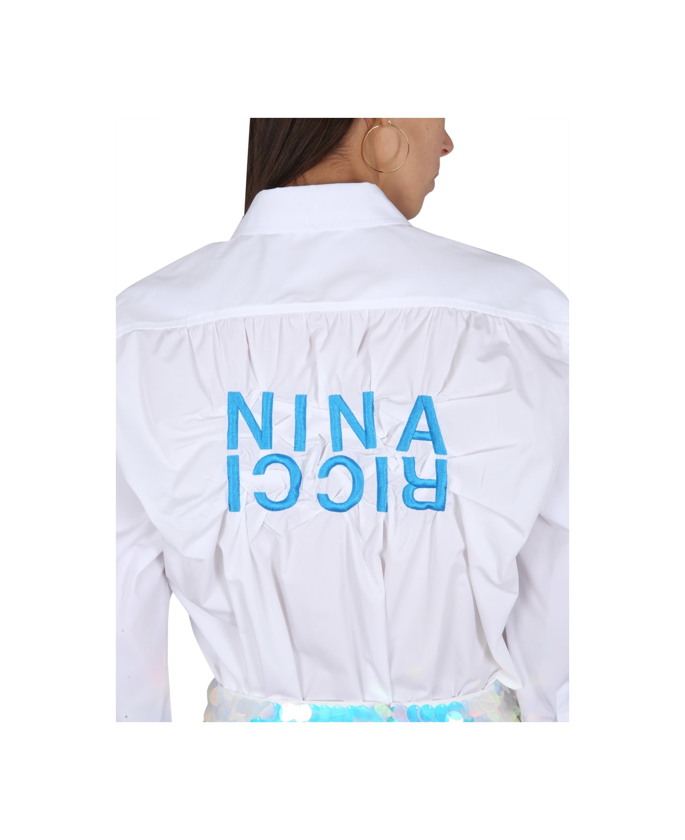 Nina Ricci Shirt With Logo - WHITE