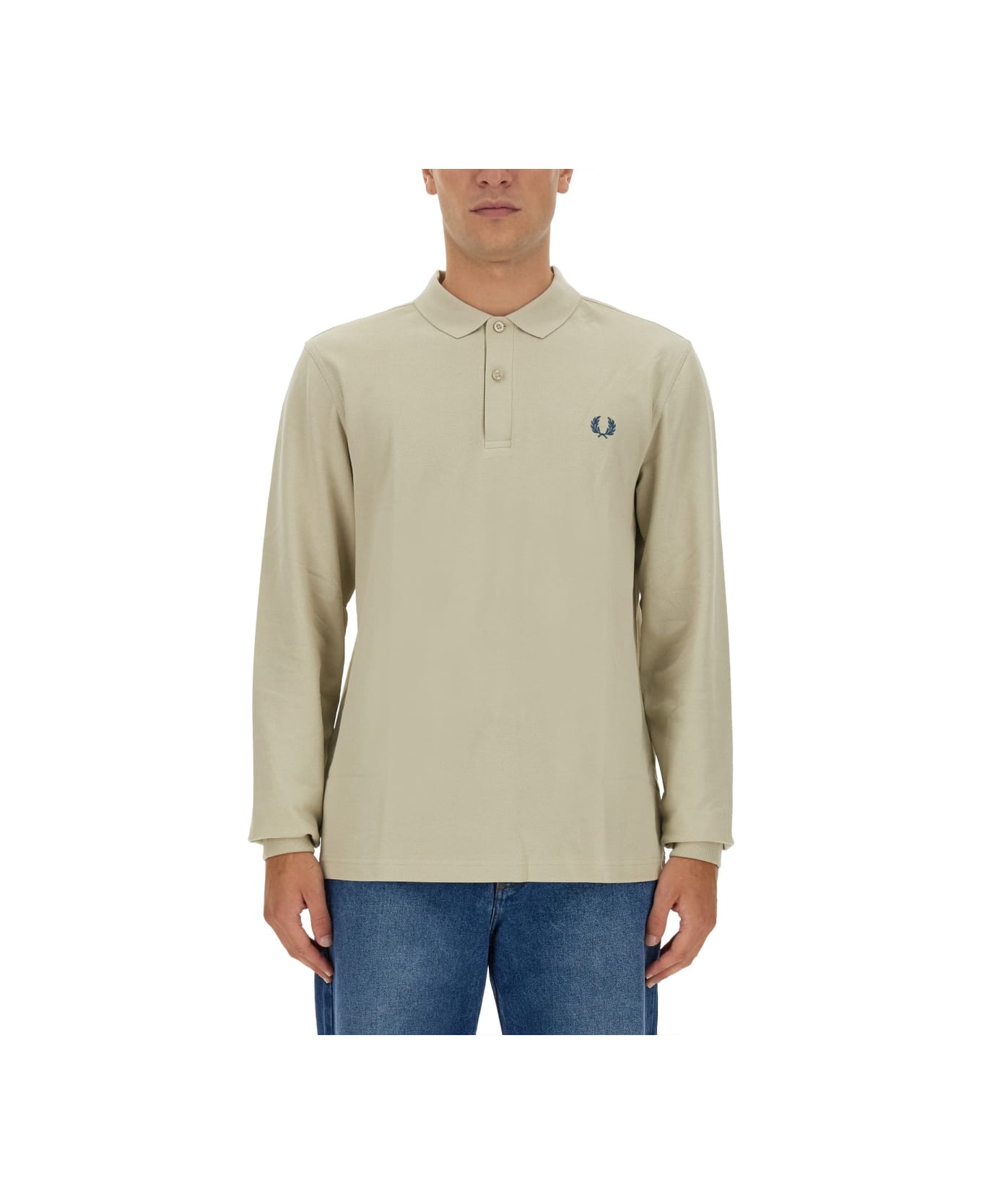 Fred Perry Polo With Logo Embroidery - IVORY