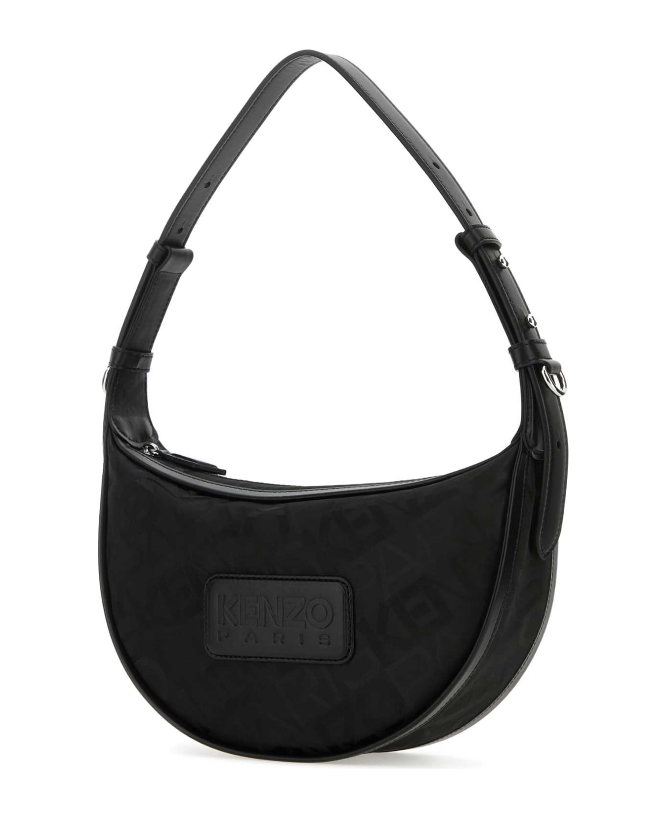 Kenzo Black Fabric Kenzo 18 Shoulder Bag - BLACK