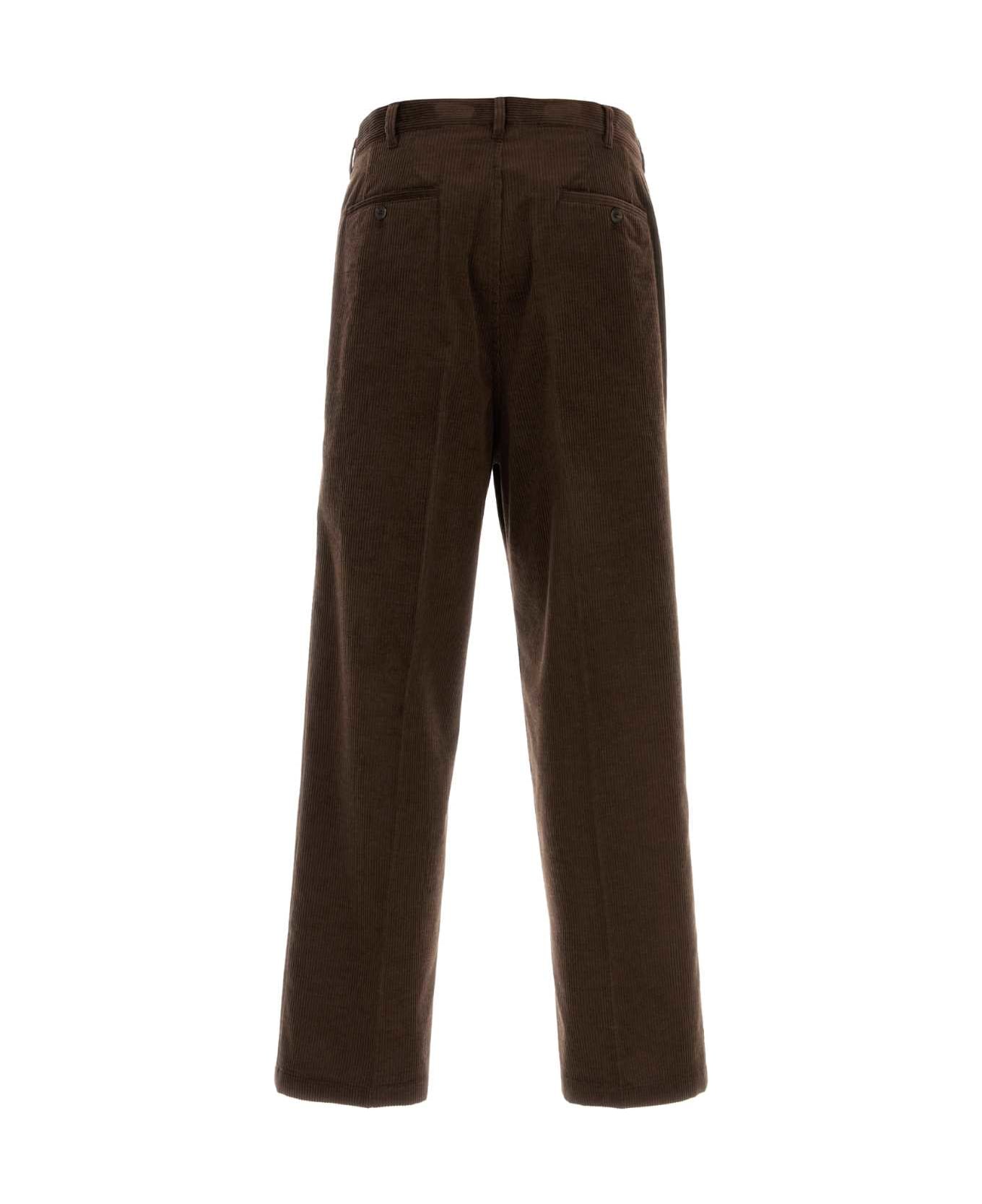Prada Brown Corduroy Chino Pant - EBANO