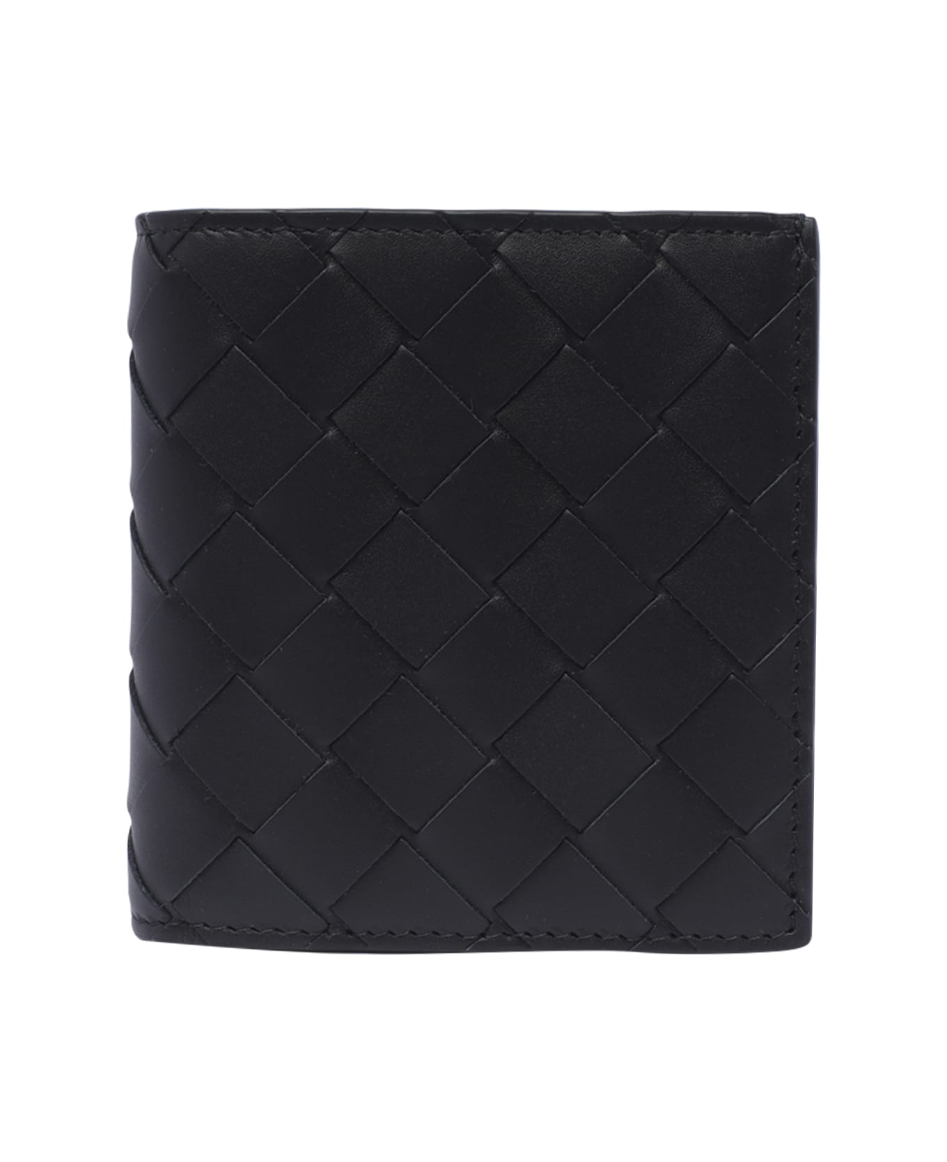 Bottega Veneta Intrecciato Slim Bi-fold Wallet - Black