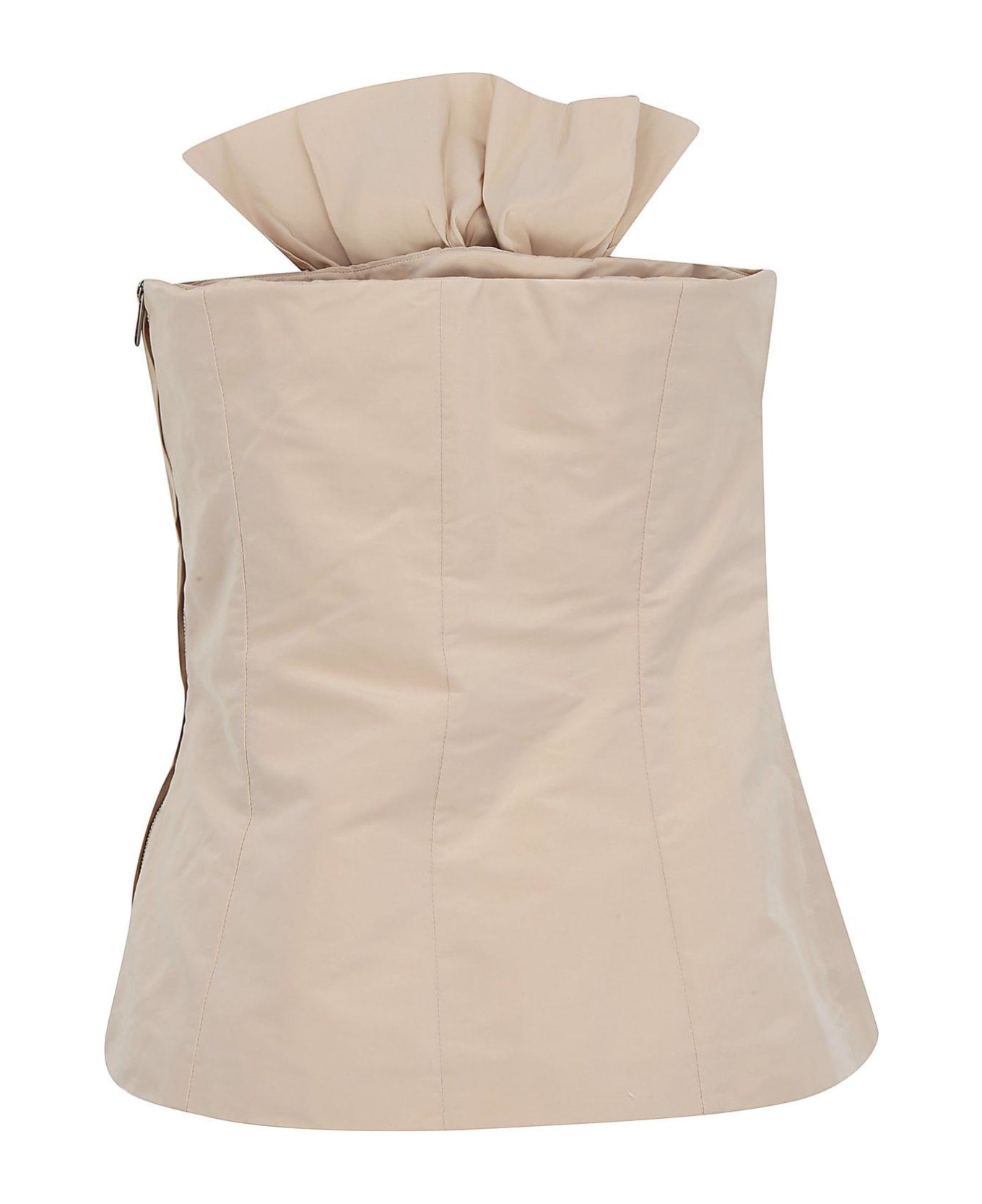 Givenchy Bow Bustier Top - BEIGE
