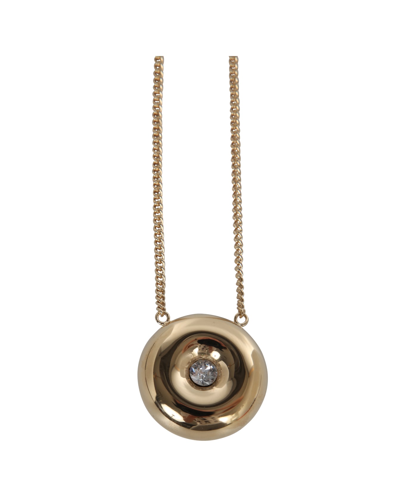 J.W. Anderson Bumper-moon Crystal Necklace - Gold