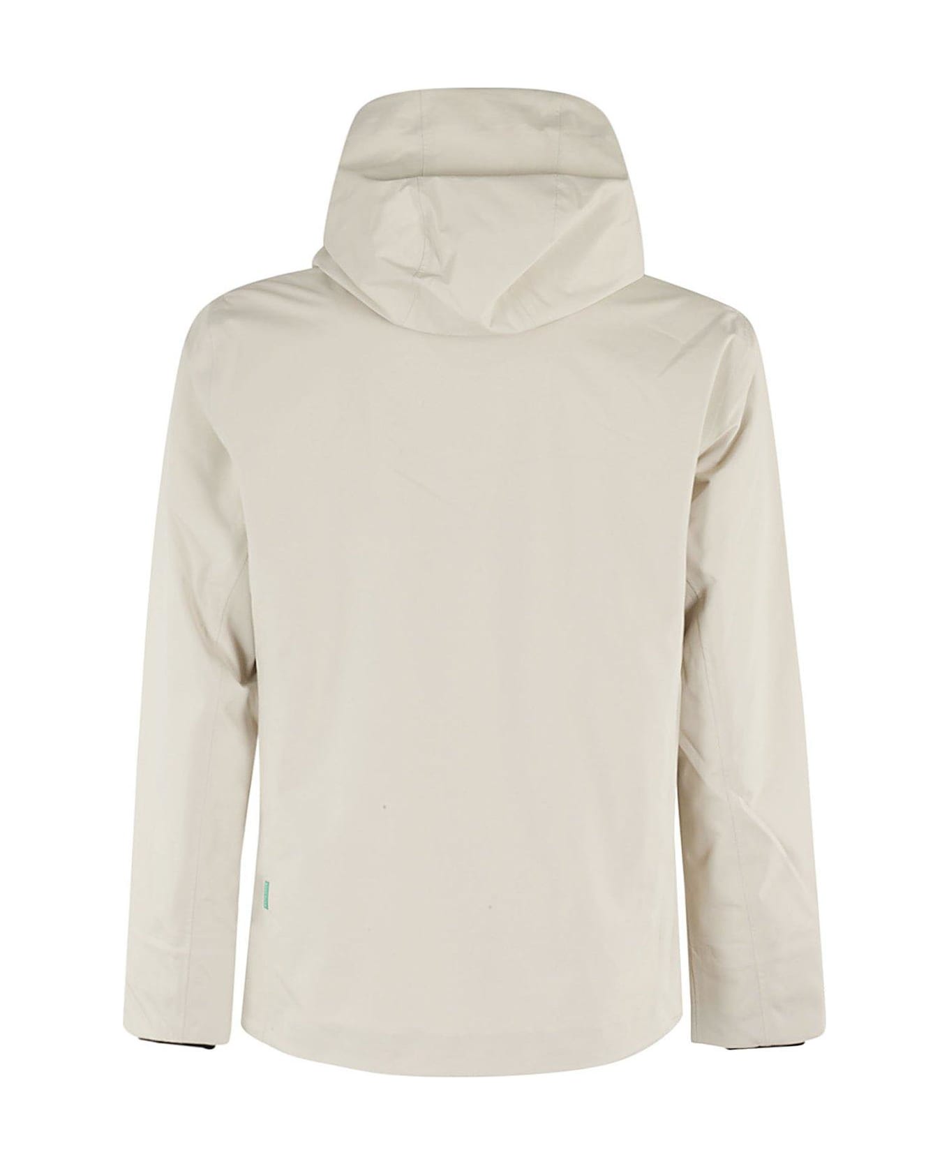 Save the Duck Jari Logo Patch Hooded Jacket - SHORE BEIGE