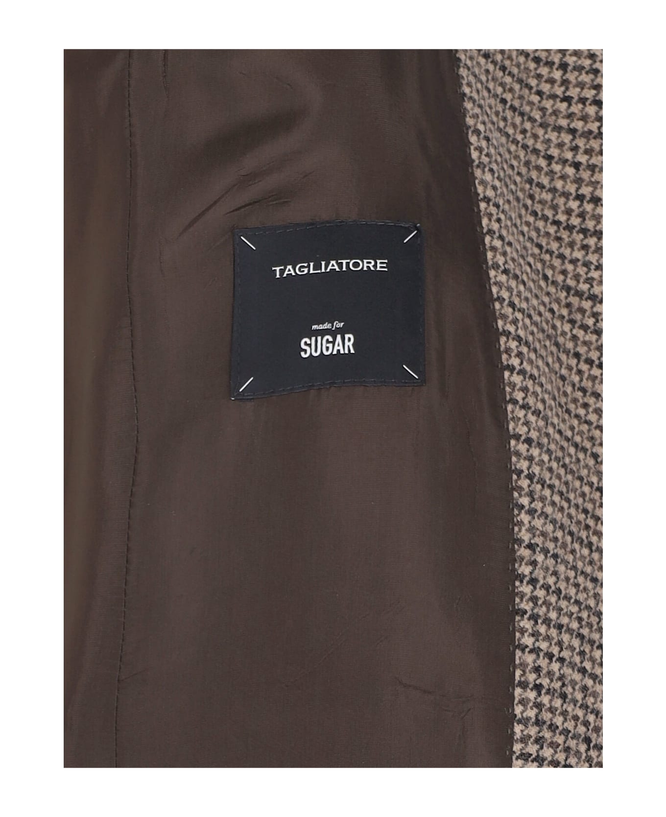 Tagliatore Houndstooth Blazer - Brown