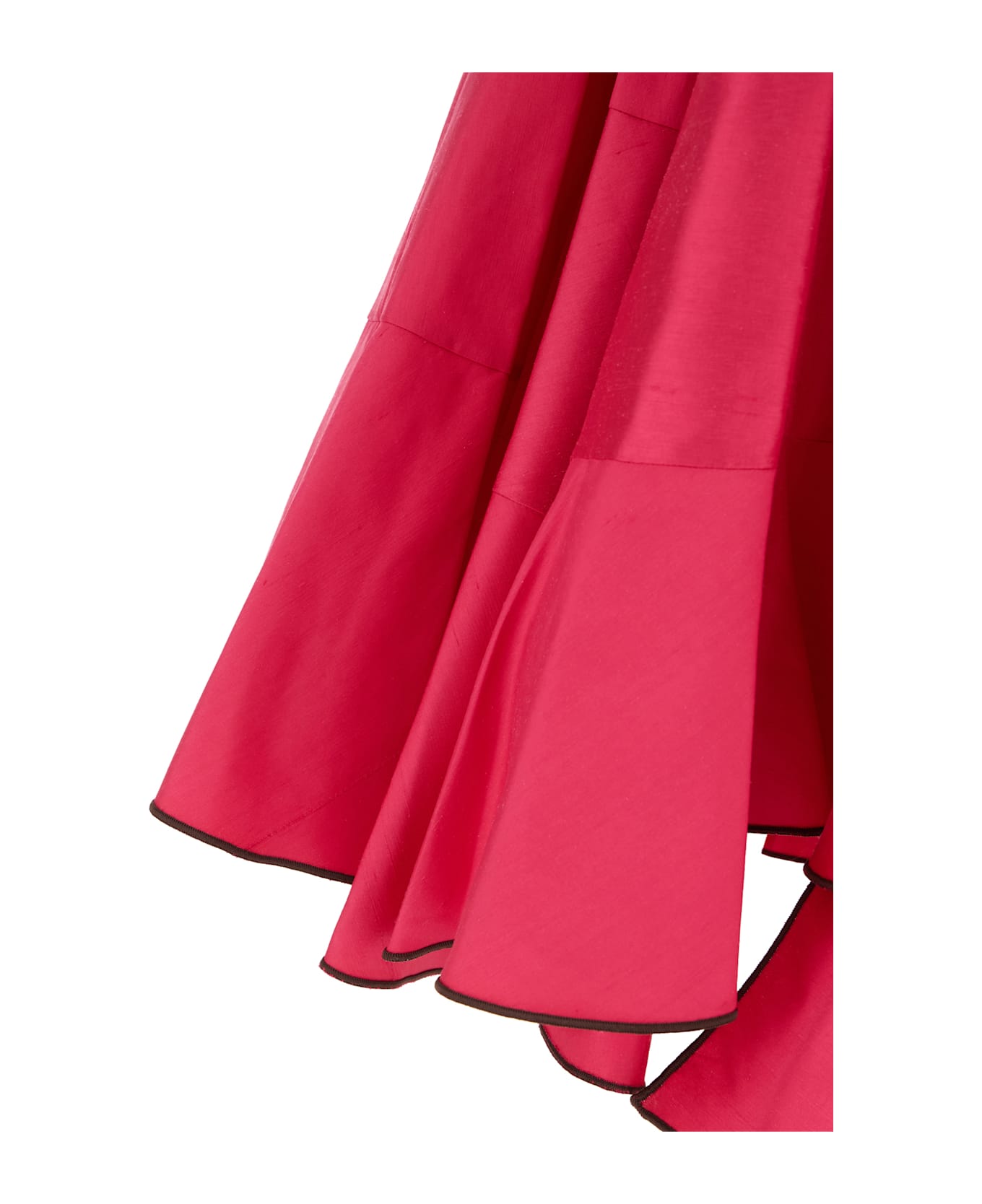 Tory Burch Fuchsia Silk Skirt - Rosa