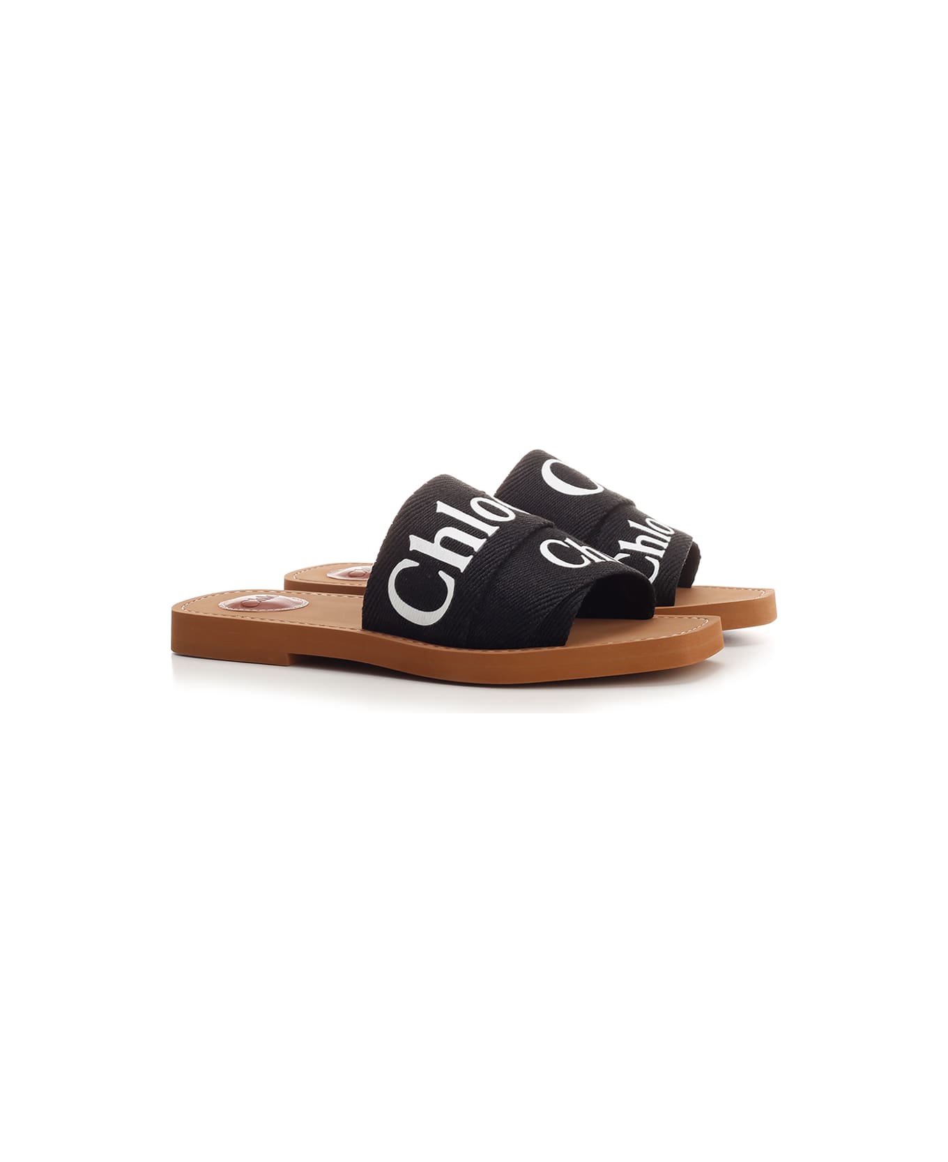 Chloé 'woody' Flat Sandal - Black