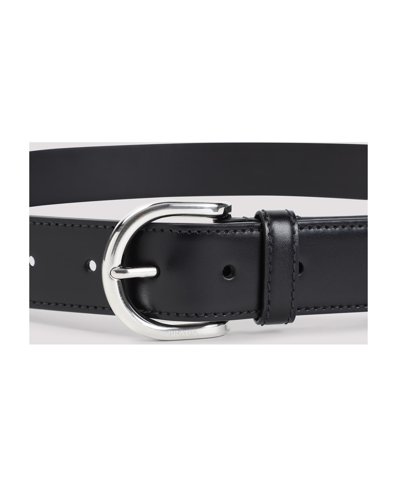 Prada Calf Leather Belt - Nero