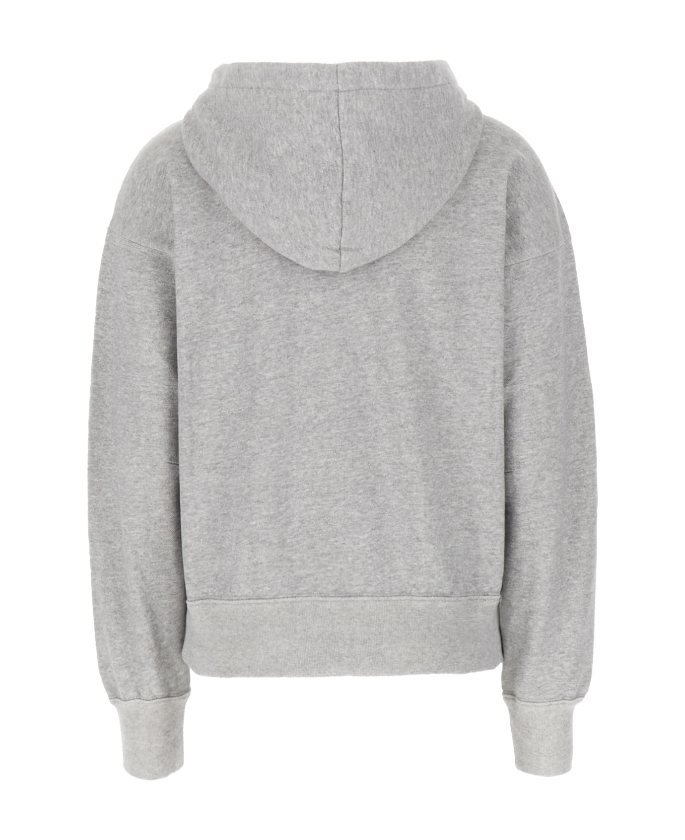 Grey Cotton Blend Sweatshirt - Thumbnail 3
