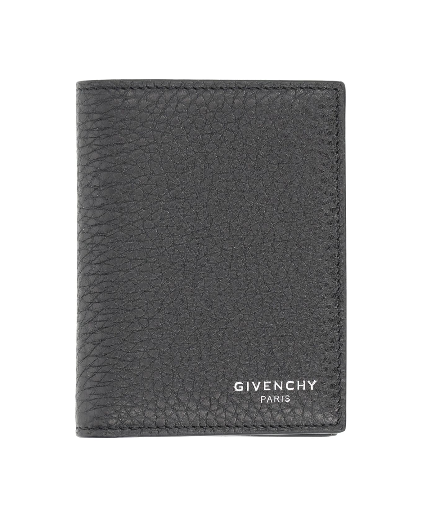 Givenchy Portacarte In Pelle Fiore - BLACK