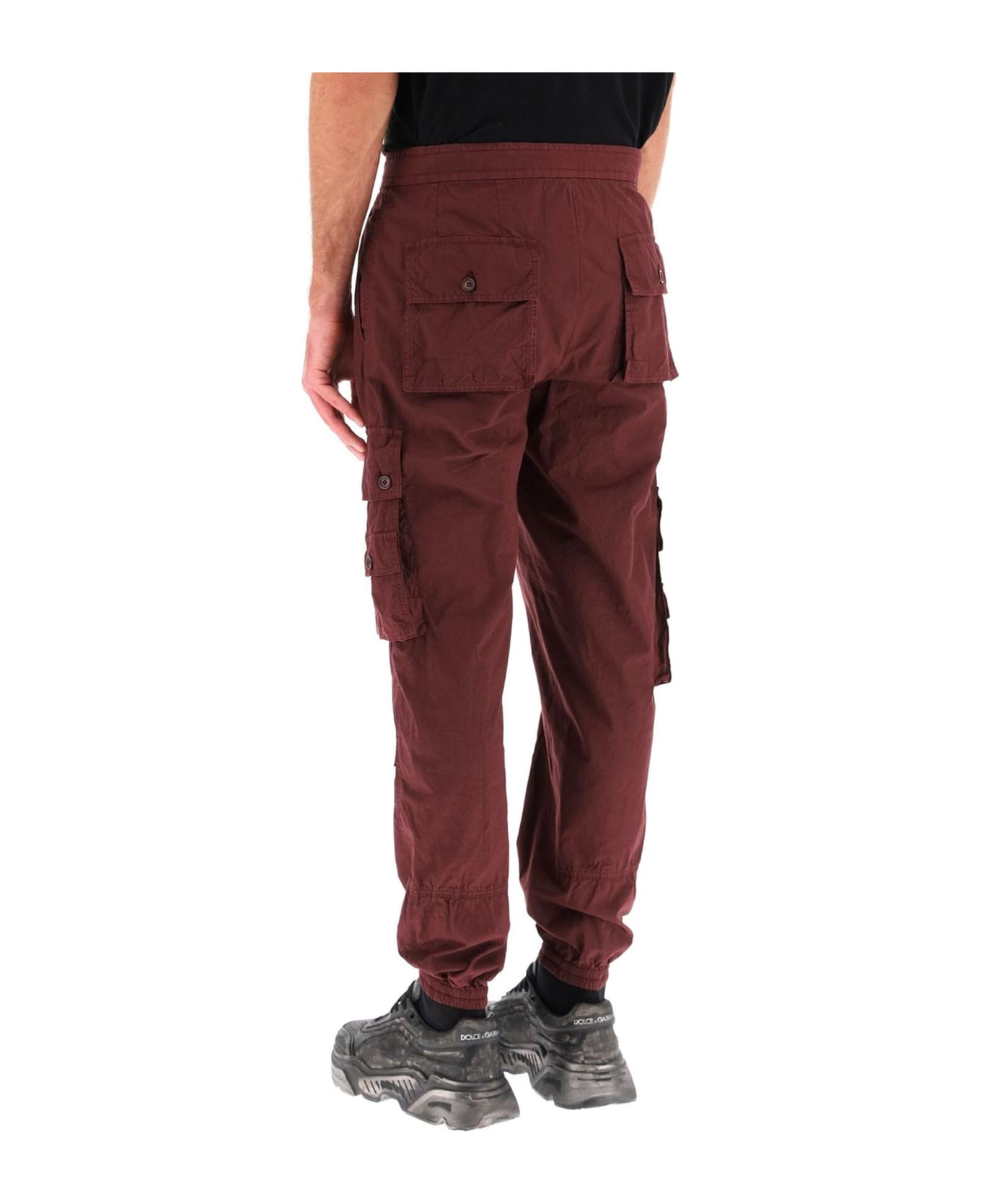 Dolce & Gabbana Cargo Pocket Trousers - Red