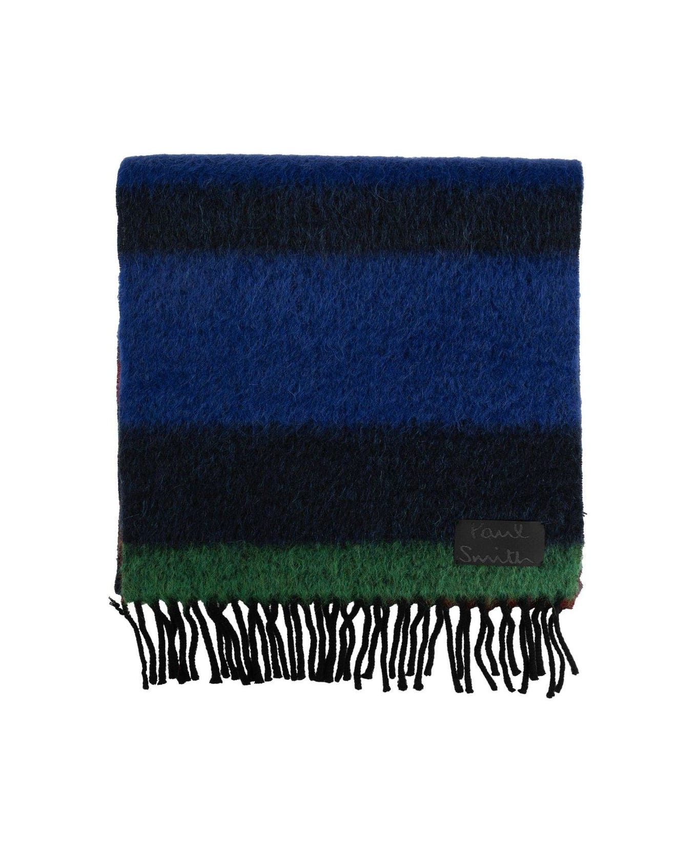 Paul Smith Striped Scarf - Blue