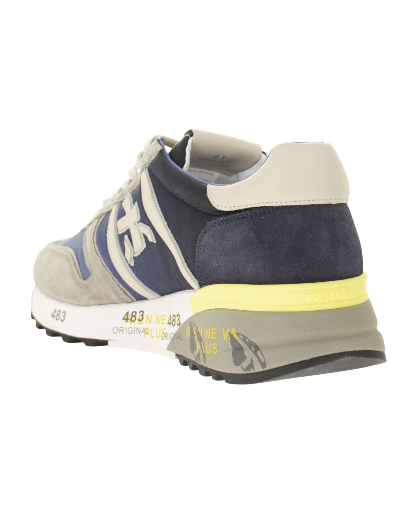 Premiata Lander 4587 Sneakers - Blue/grey スニーカー