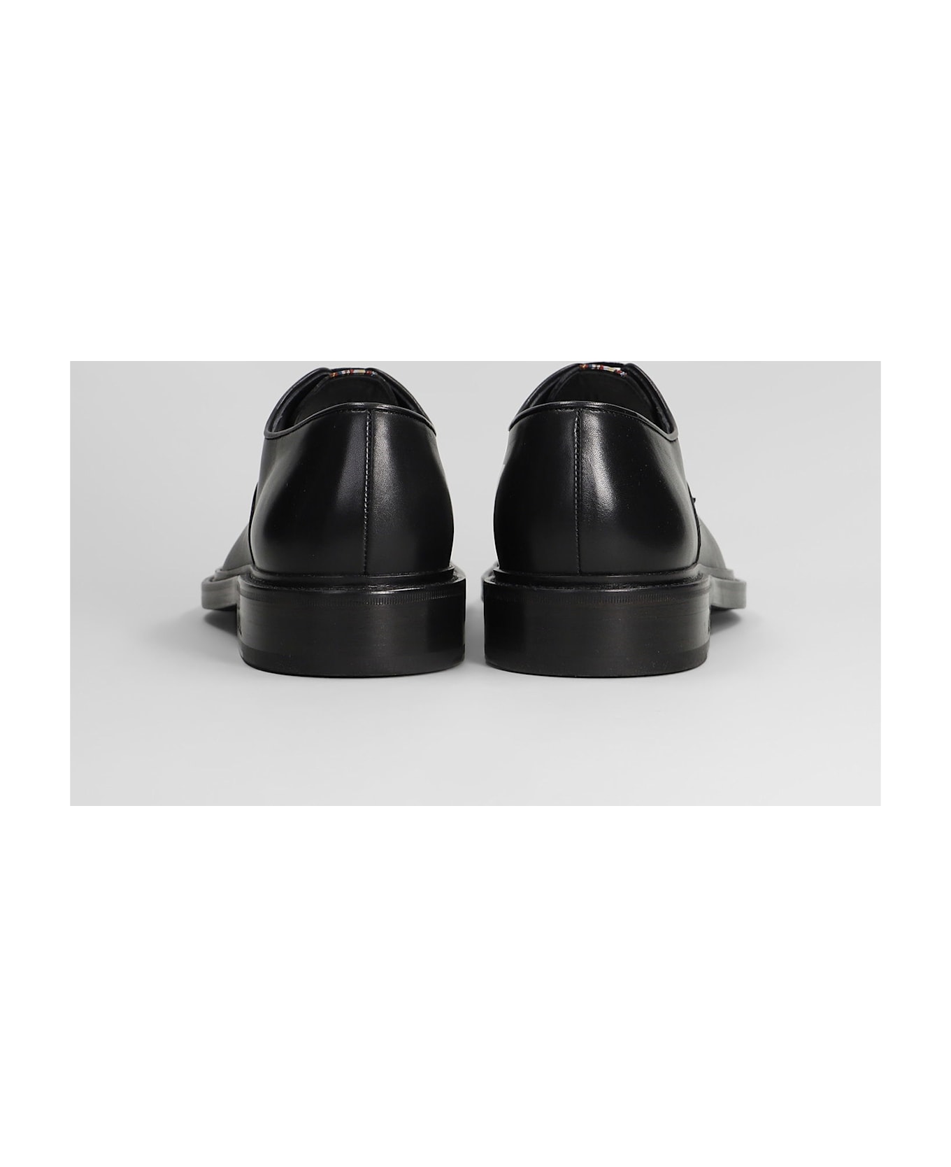 Paul Smith Lace Up Shoes In Black Leather - black