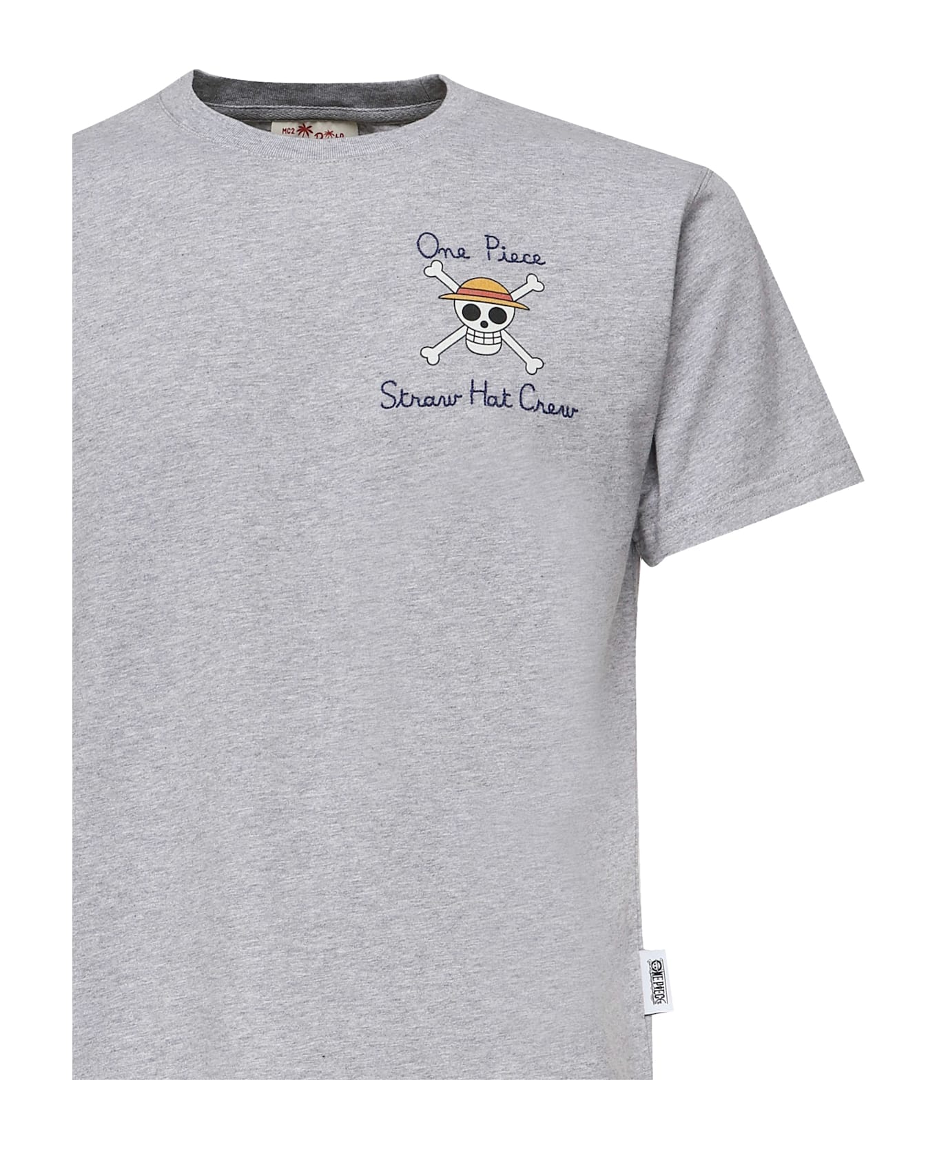 MC2 Saint Barth T-shirt With Embroidery And 
one Piece
 Print - Grey