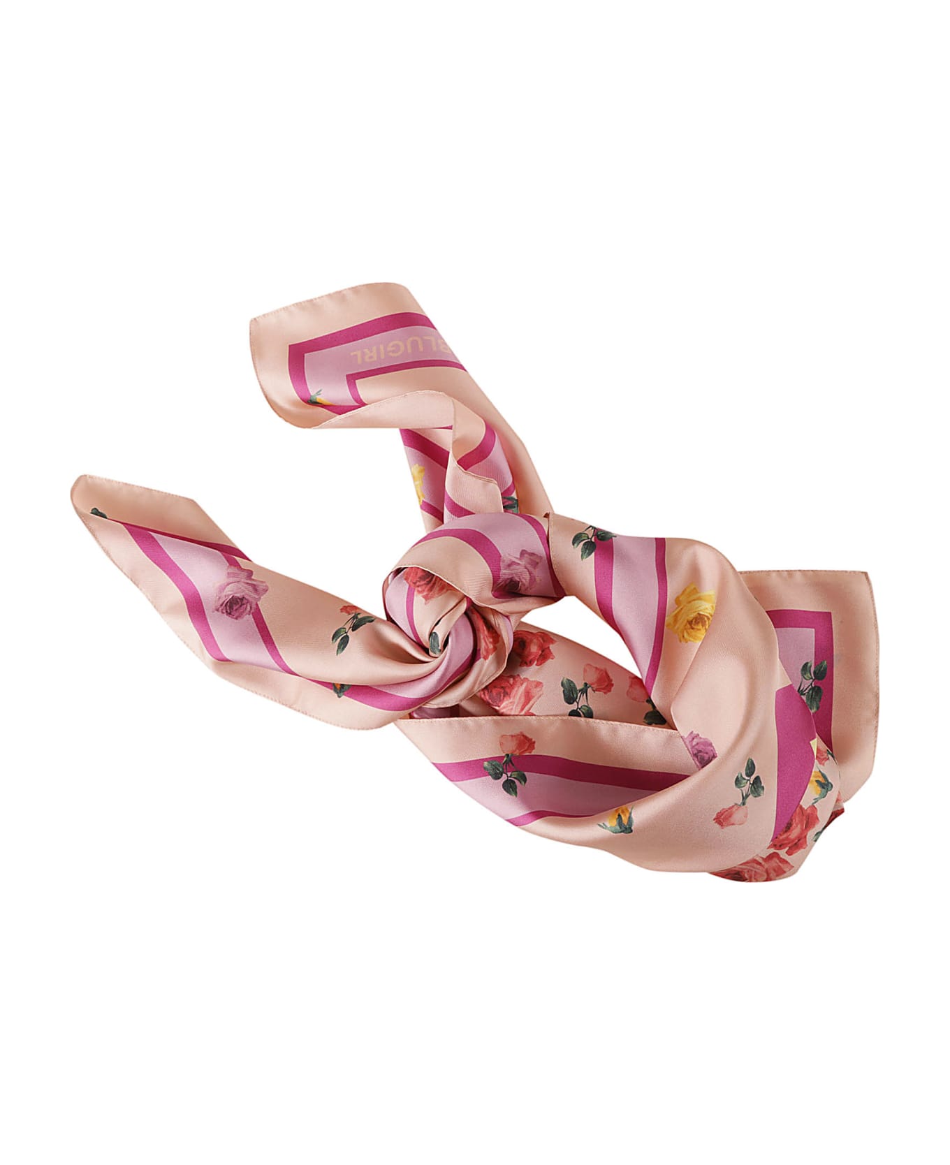 Blugirl Floral Print Foulard - Pink スカーフ＆ストール